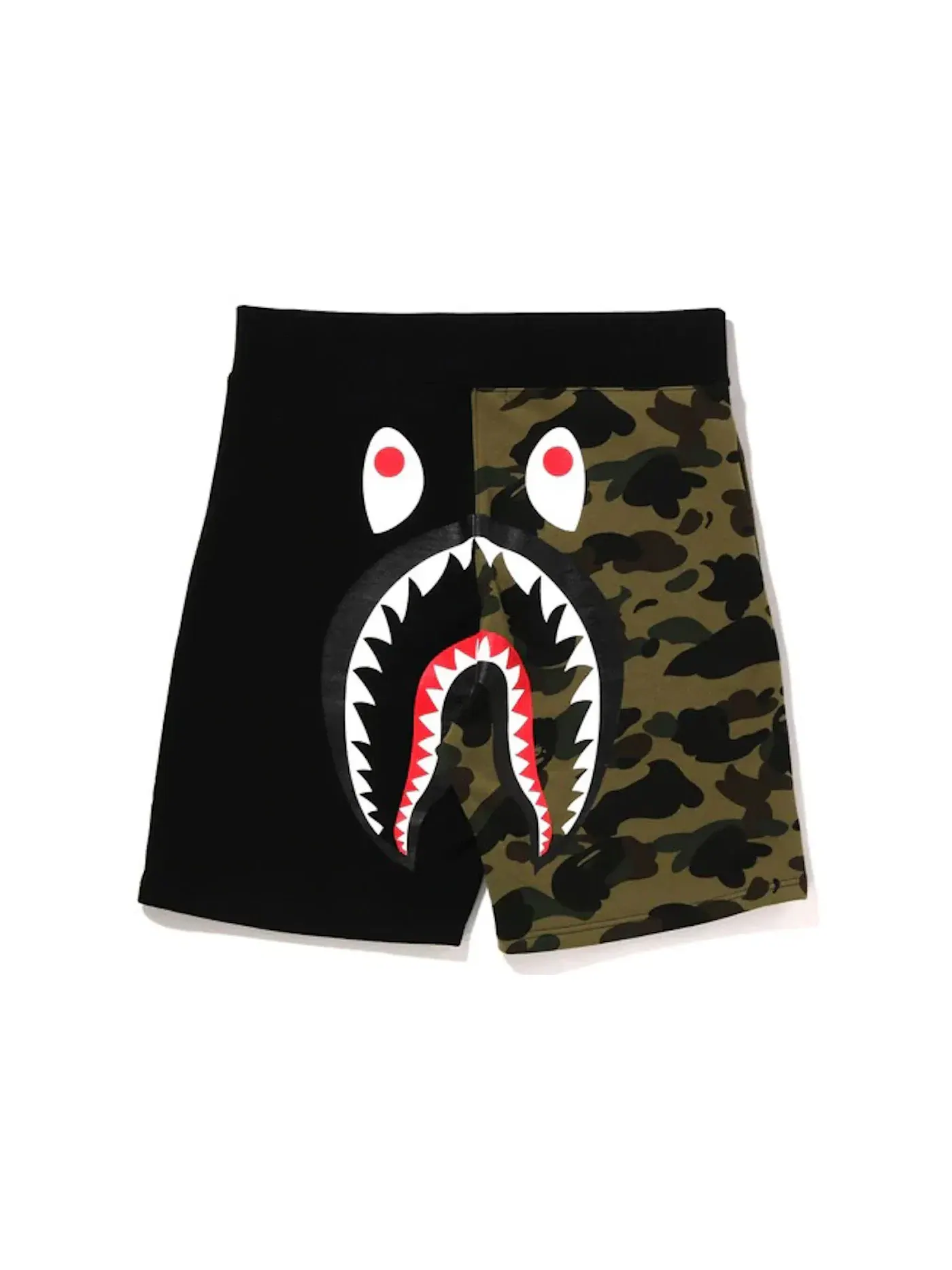 Мужские шорты с камуфляжным принтом BAPE Shorts — изображение 1 из 2, черный/зеленый