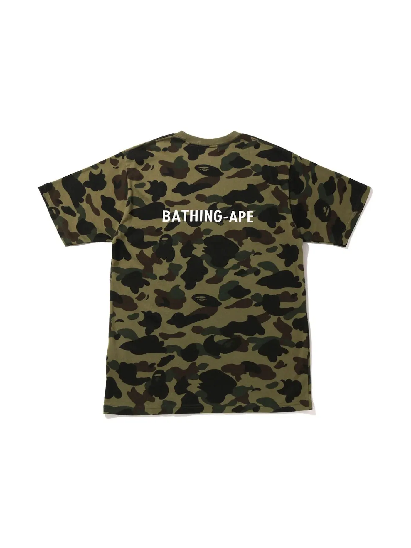 Мужская футболка с принтом BAPE 1st Camo Bathing Ape Tee — изображение 2 из 2, зеленый