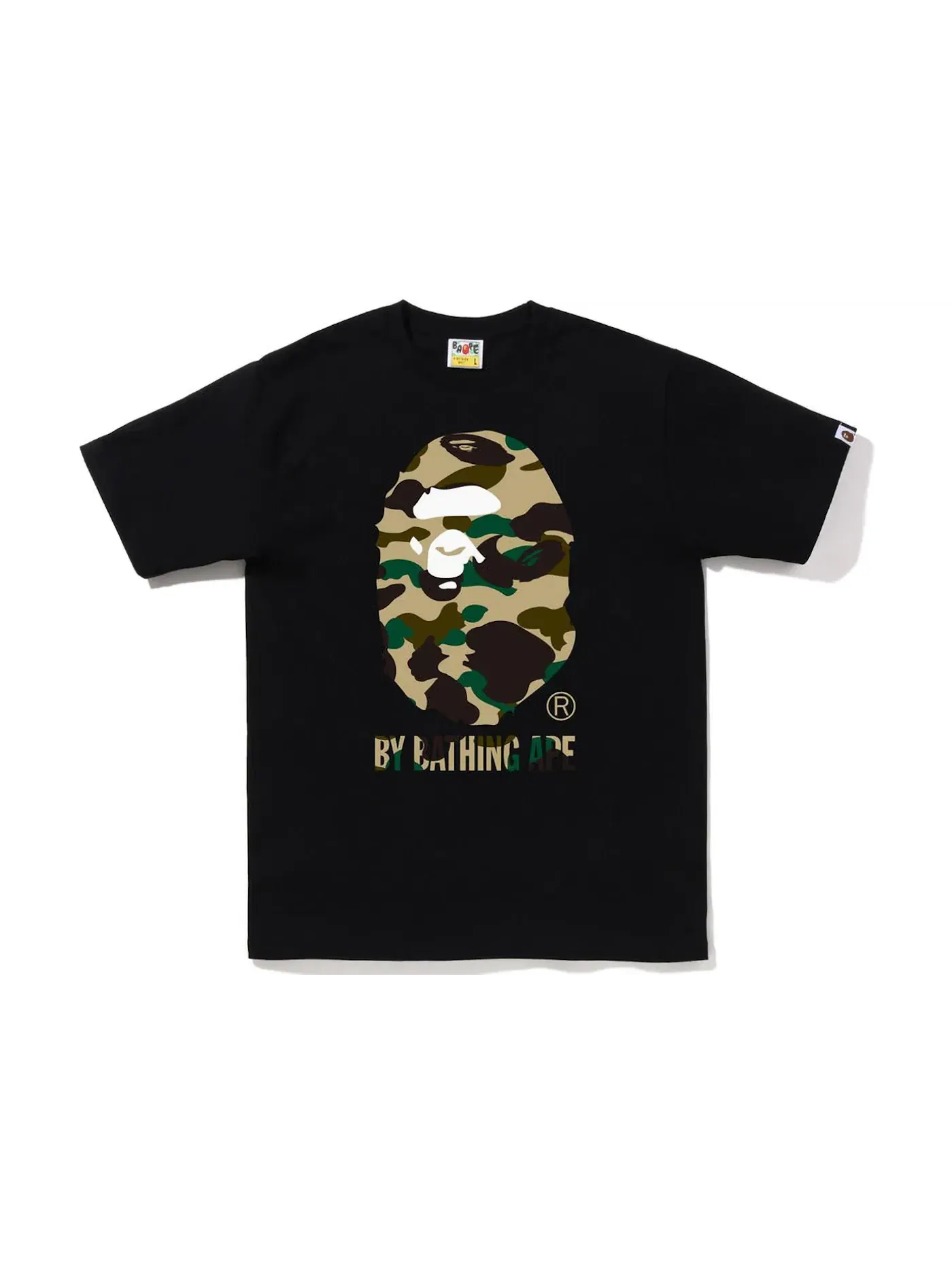 Мужская футболка с принтом BAPE 1st Camo By Bathing Ape Tee (FW22) Black Yellow BAPE — изображение 1 из 1, черный желтый