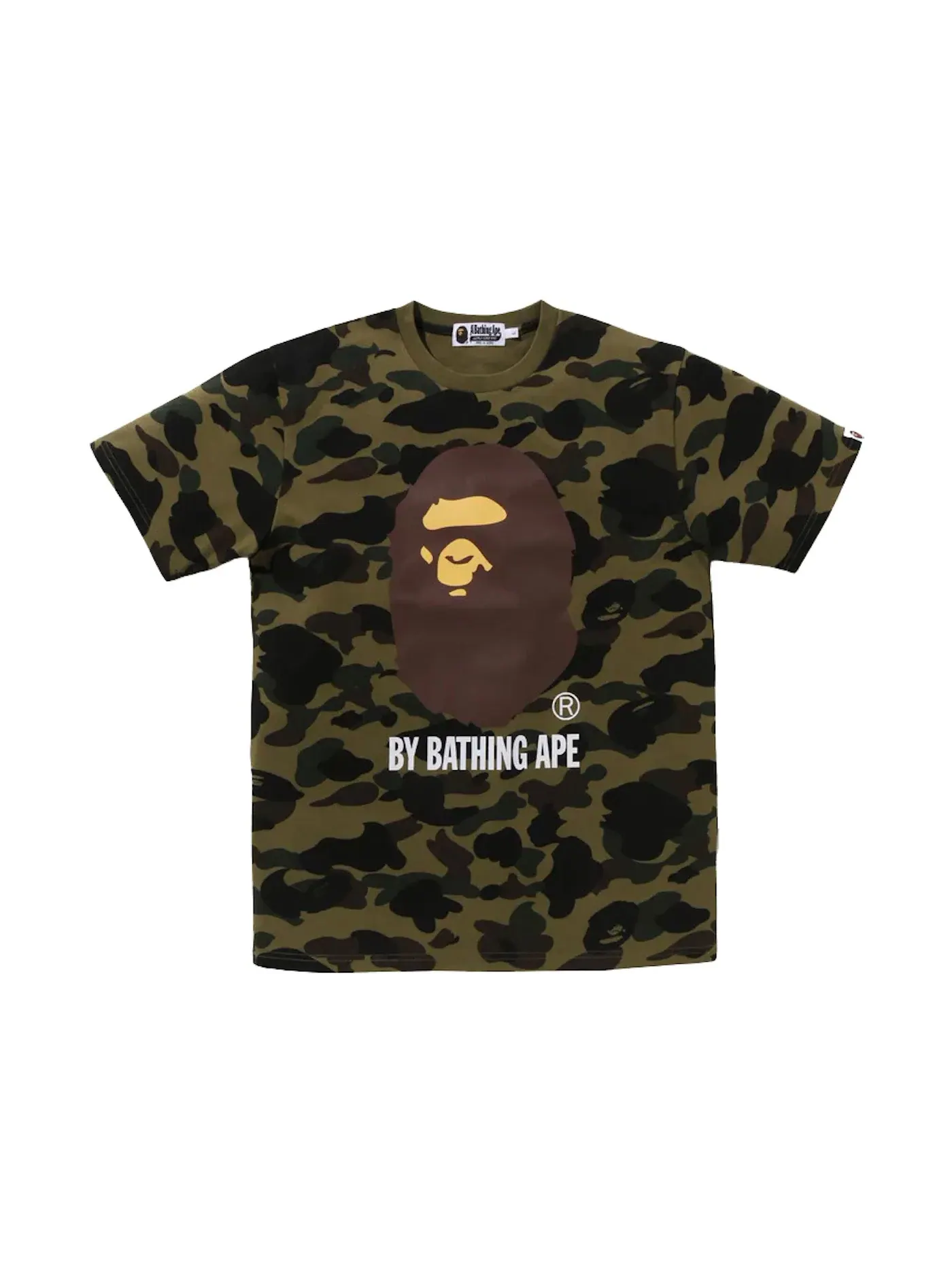 Мужская футболка с камуфляжным принтом Tee BAPE — изображение 1 из 1, зеленый