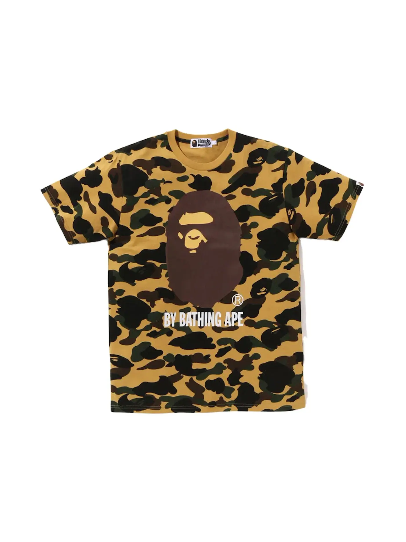 Мужская футболка с камуфляжным принтом Tee BAPE — изображение 1 из 1, желтый