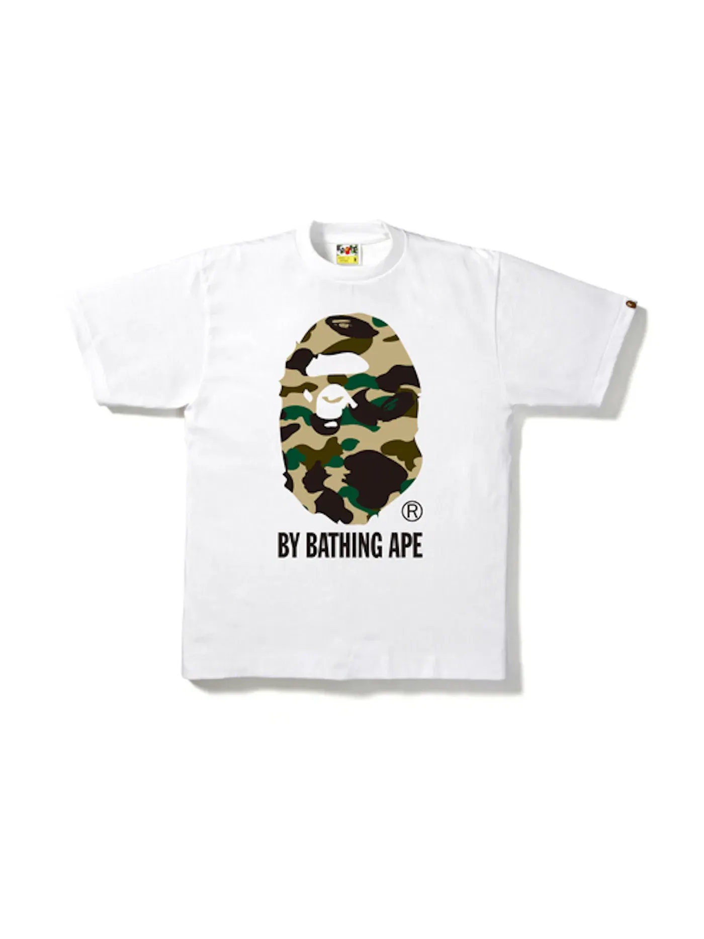Мужская футболка с принтом BAPE 1st Camo By Bathing Tee BAPE — изображение 1 из 1, белый