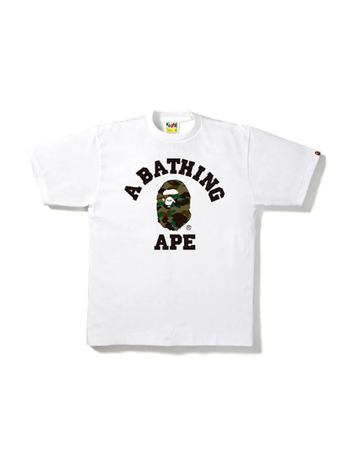 Мужская футболка с камуфляжным принтом Tee BAPE — изображение 1 из 1, белый
