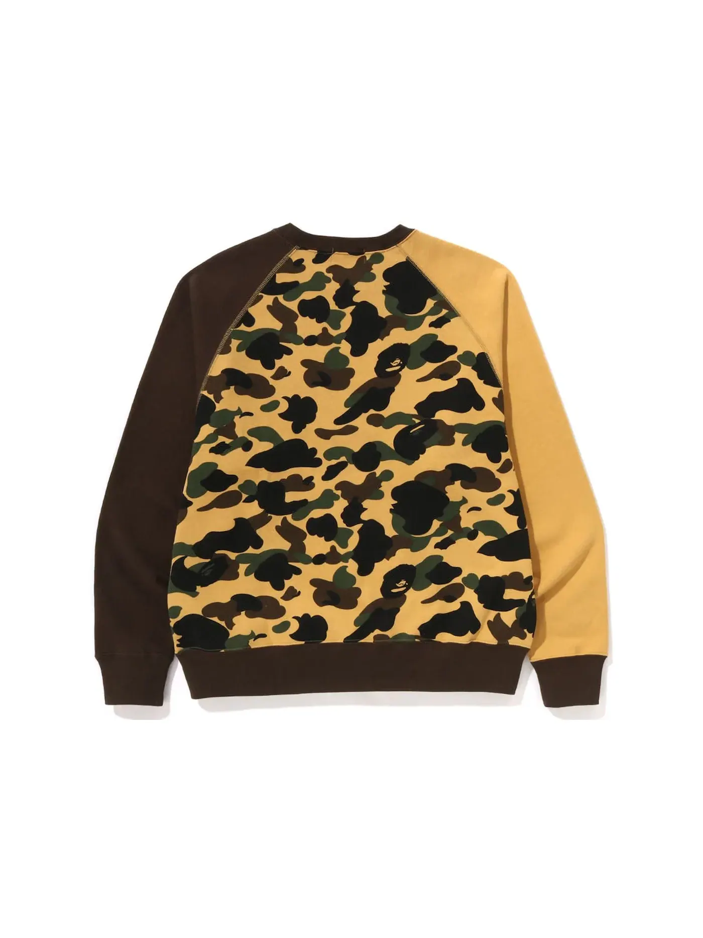 Мужской свитшот свободного кроя с принтом Crazy NYC Logo BAPE — изображение 2 из 2, желтый