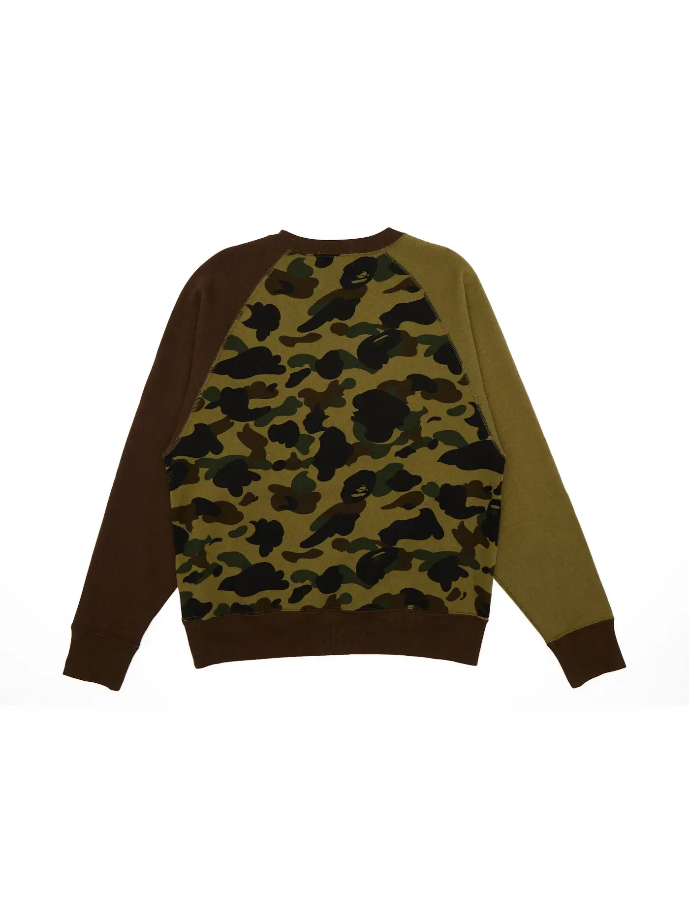 Мужской свитшот свободного кроя с принтом BAPE 1st Camo Crazy NYC Logo BAPE — изображение 2 из 2, зеленый