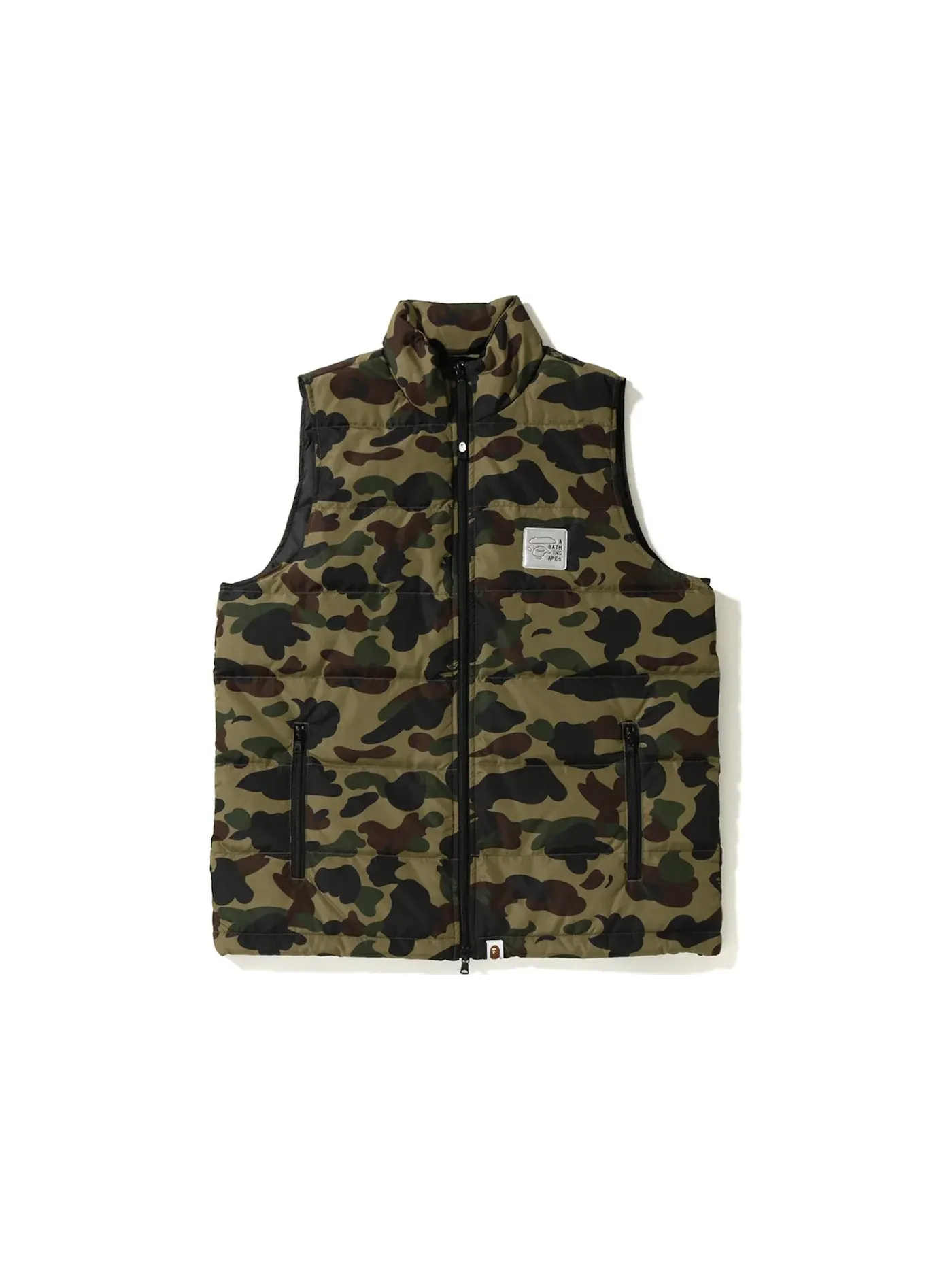 Мужской жилет с камуфляжным принтом BAPE — изображение 1 из 2, зеленый