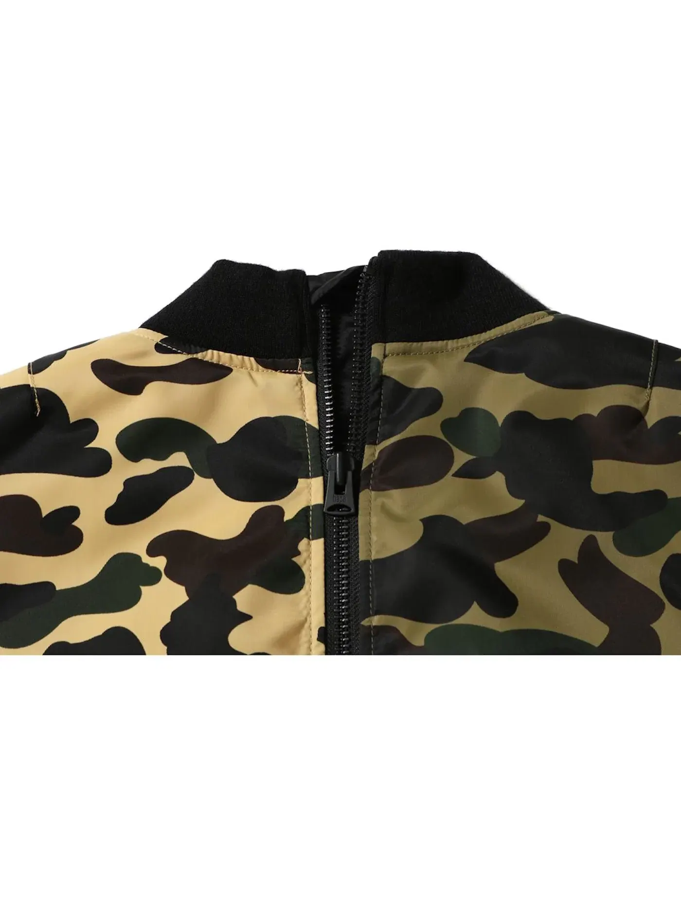 Мужская куртка-бомбер с камуфляжным принтом MA-1 BAPE — изображение 3 из 3, желтый зеленый