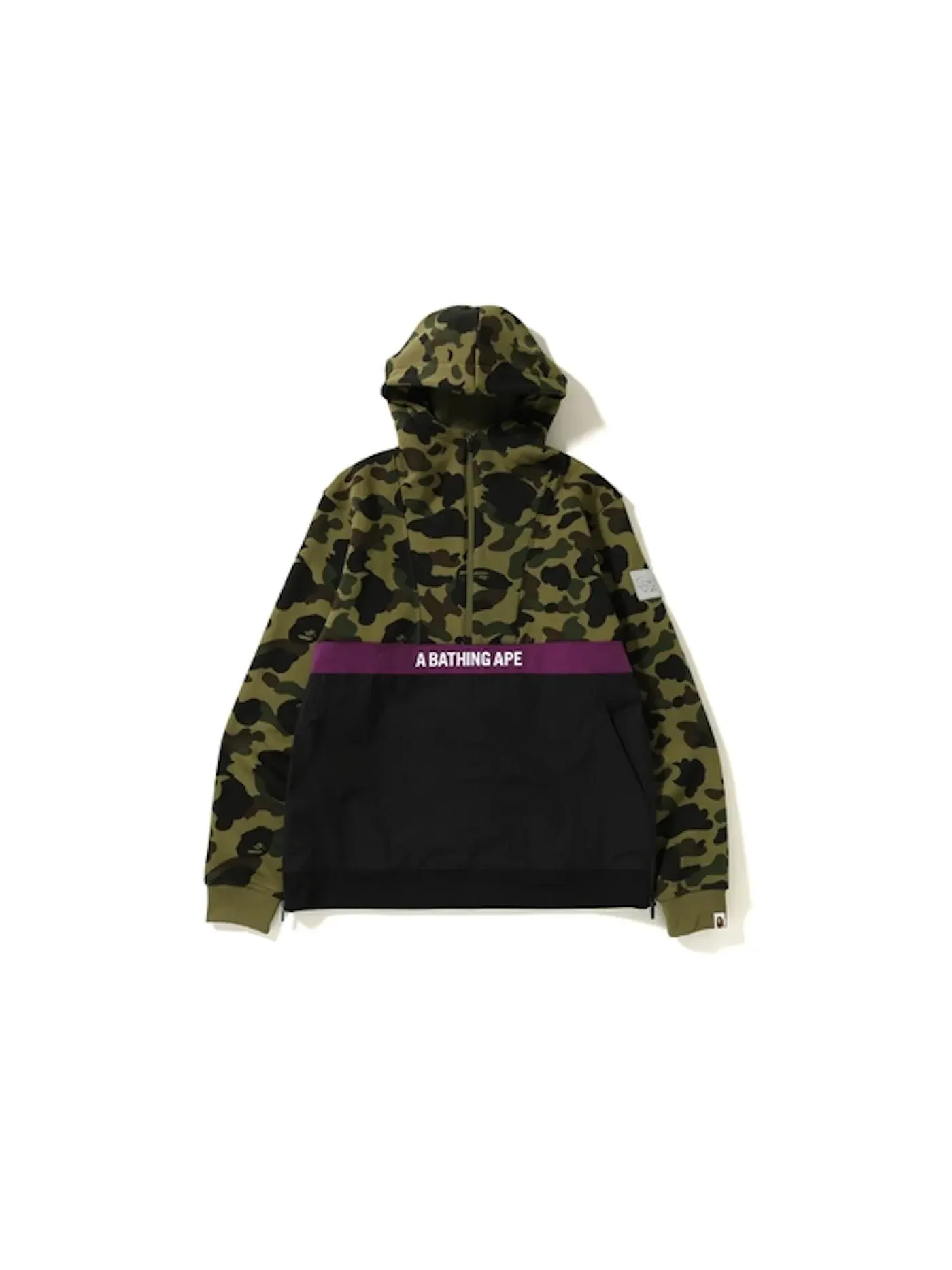 Мужской пуловер с капюшоном с принтом 1st Camo BAPE — изображение 1 из 3, зеленый