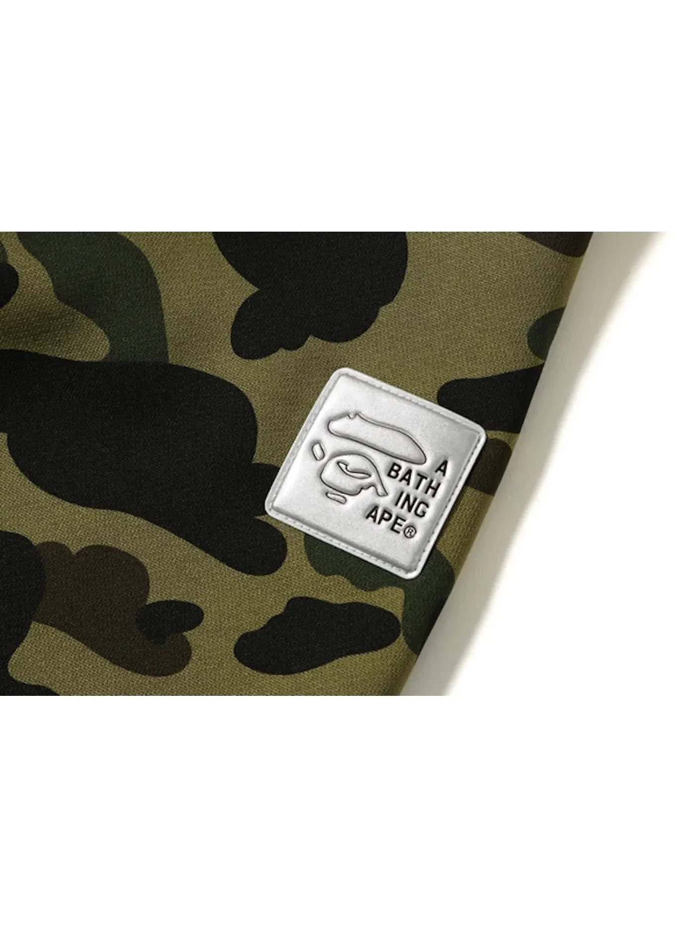 Мужской пуловер с капюшоном с принтом 1st Camo BAPE — изображение 3 из 3, зеленый