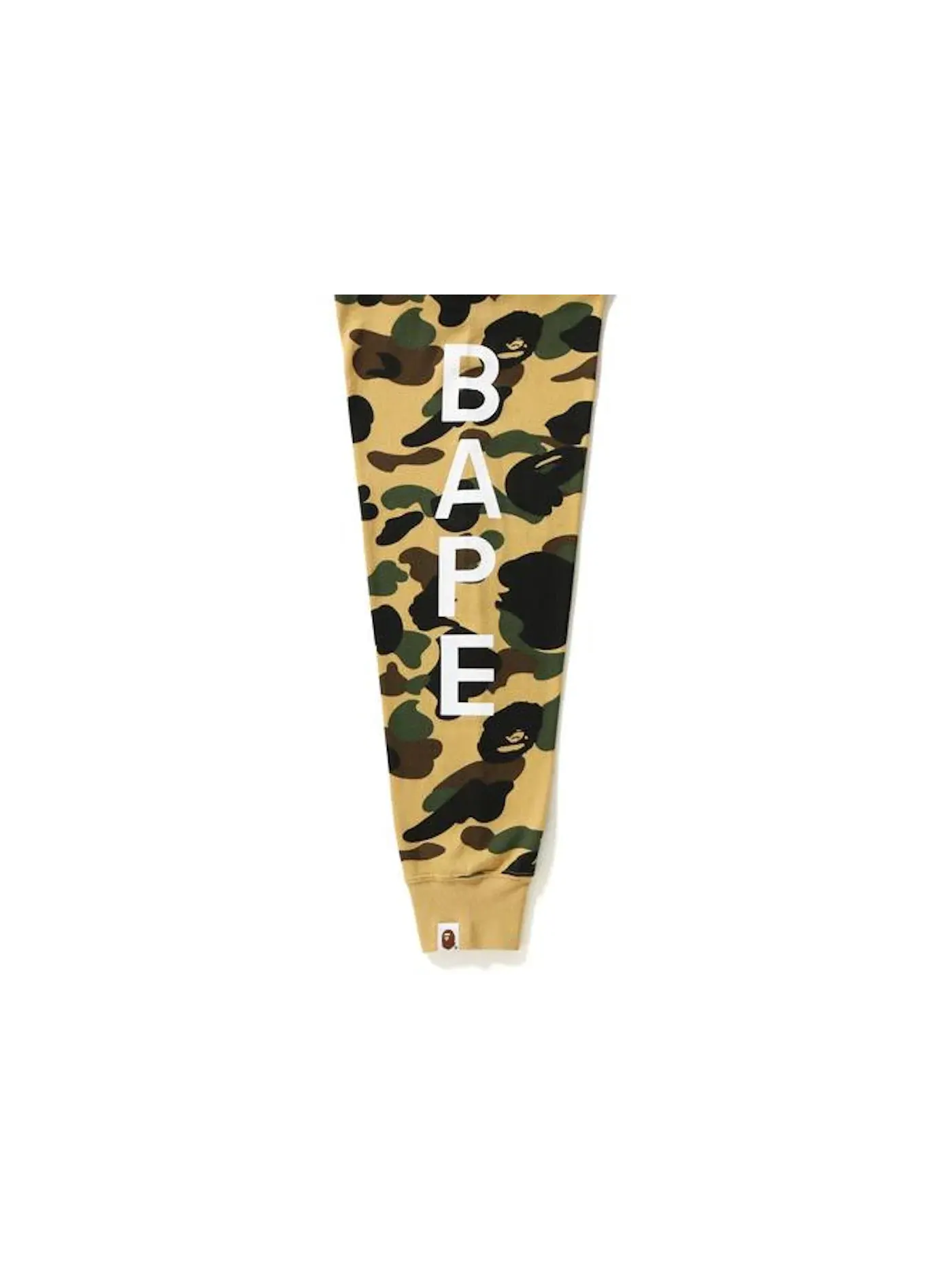 Мужская футболка с длинным рукавом с камуфляжным принтом Tee BAPE — изображение 2 из 2, желтый