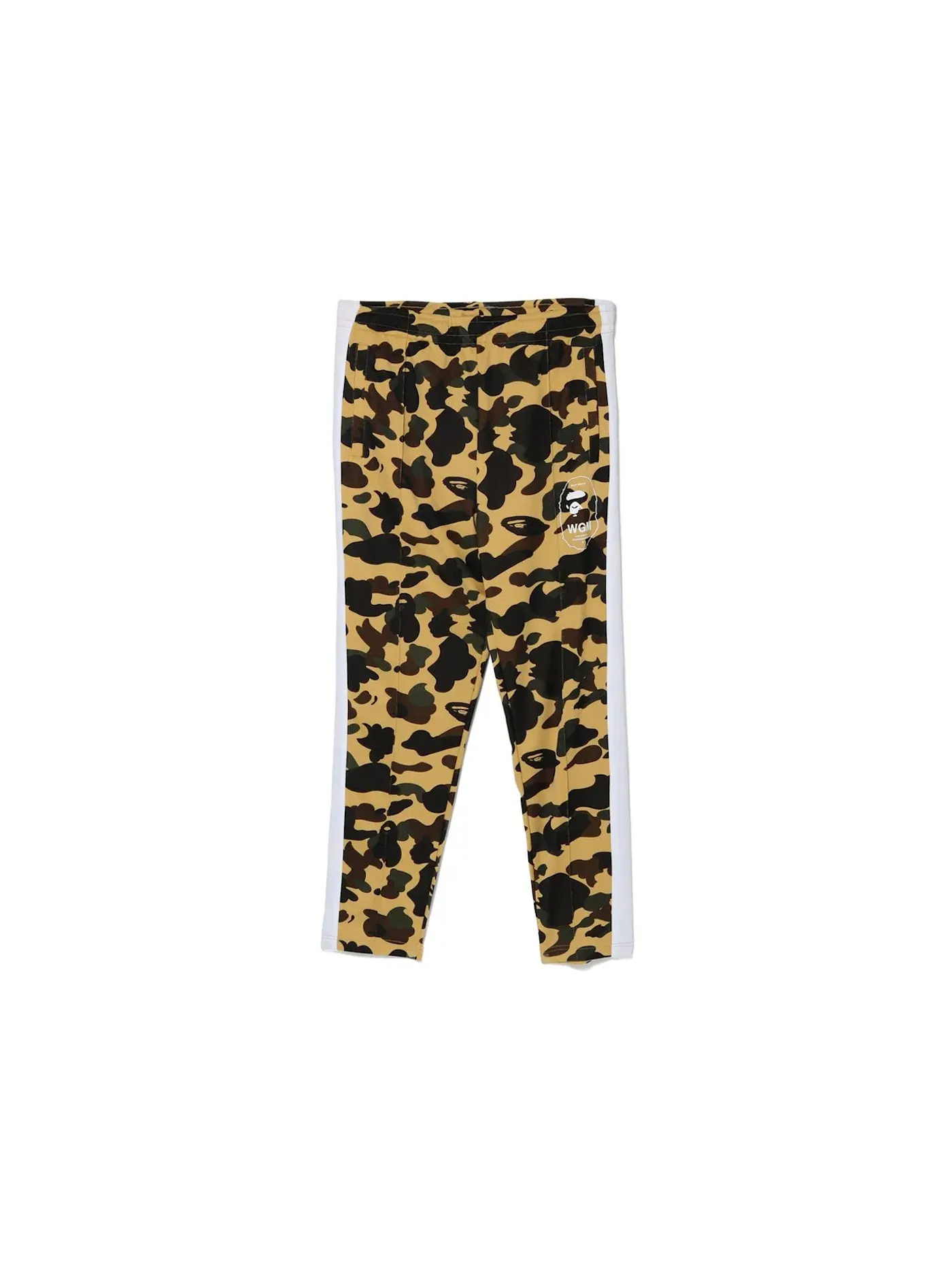 Мужские спортивные штаны с камуфляжным принтом BAPE — изображение 1 из 1, желтый