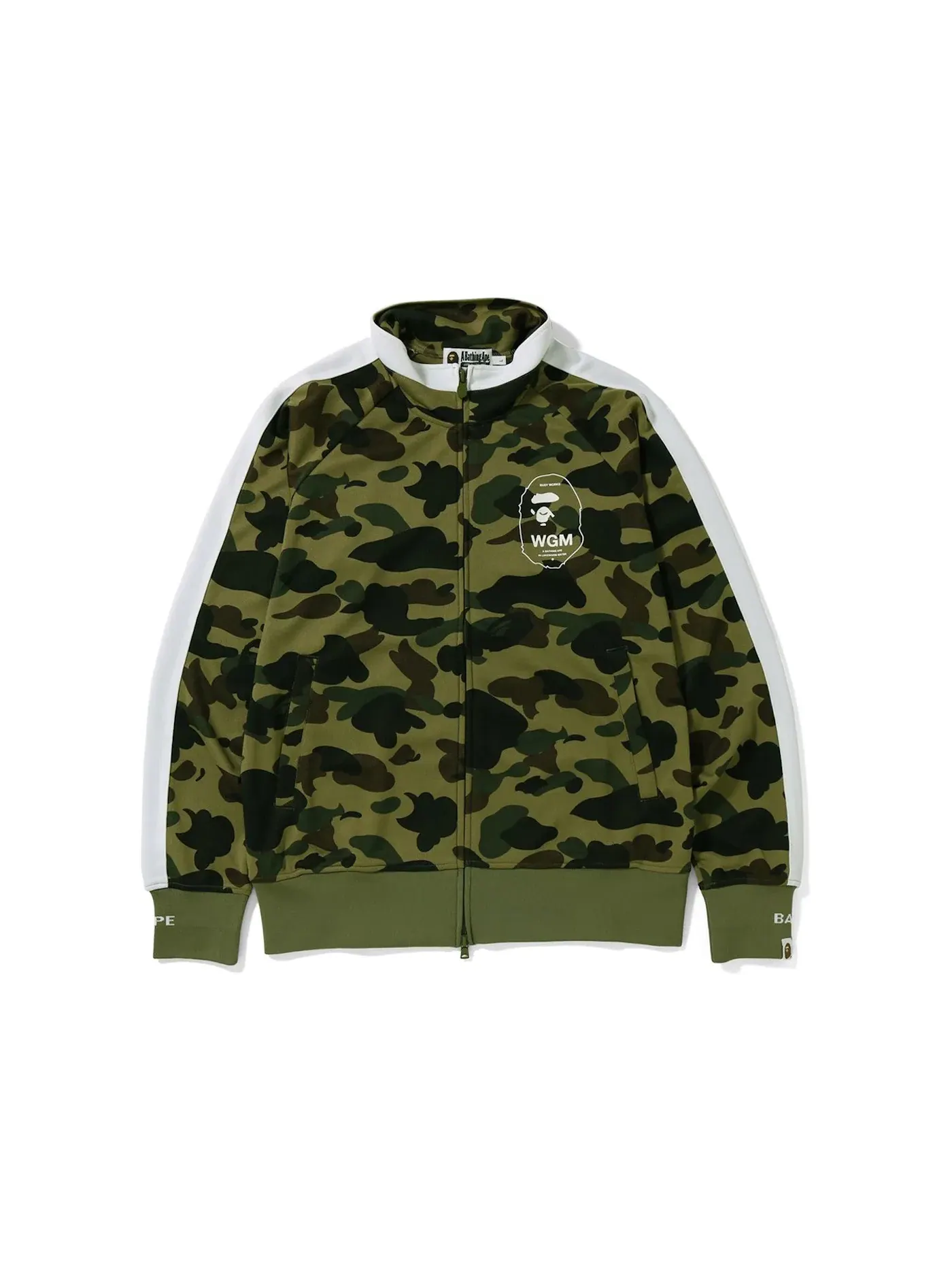 Мужская джерси с камуфляжным принтом BAPE — изображение 1 из 1, зеленый
