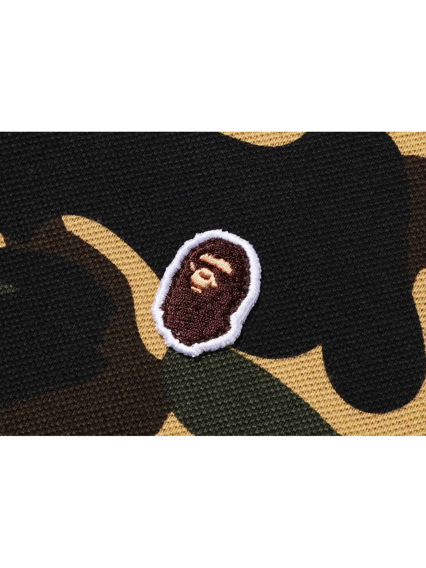 Мужское поло с камуфляжным принтом Polo BAPE — изображение 2 из 2, желтый