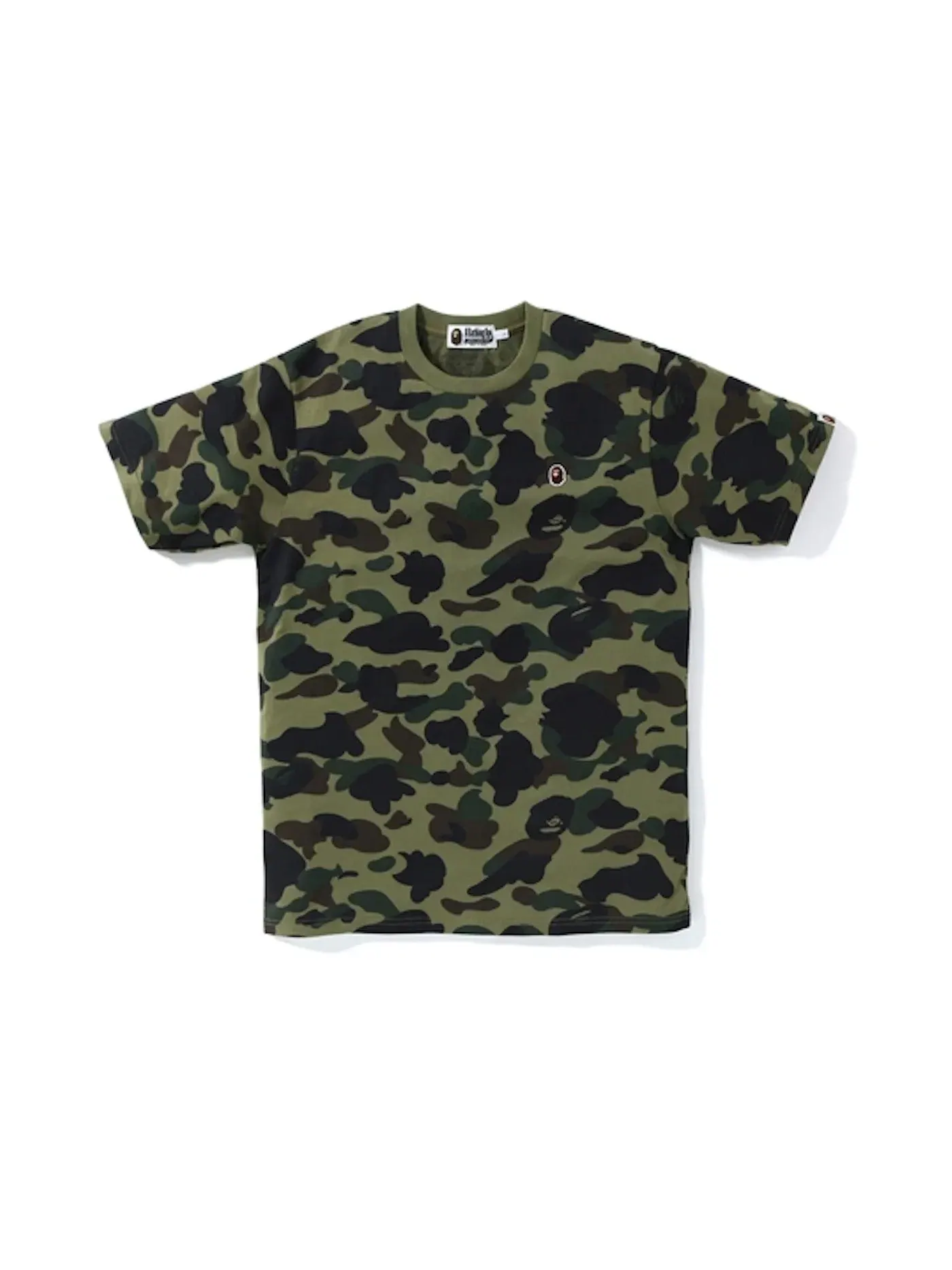 Мужская футболка с камуфляжным принтом Tee BAPE — изображение 1 из 2, зеленый