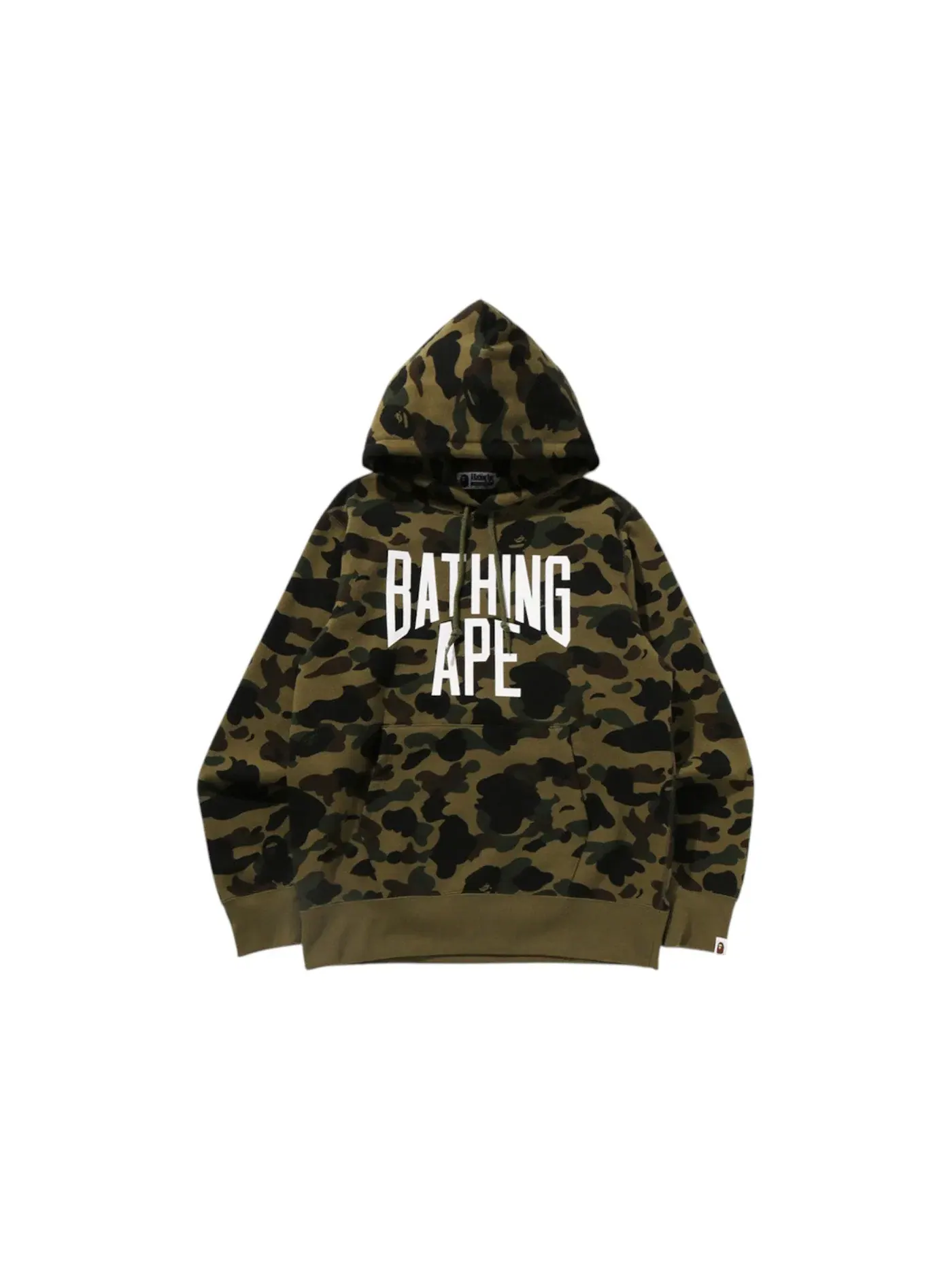 Мужской худи с камуфляжным принтом BAPE — изображение 1 из 1, зеленый