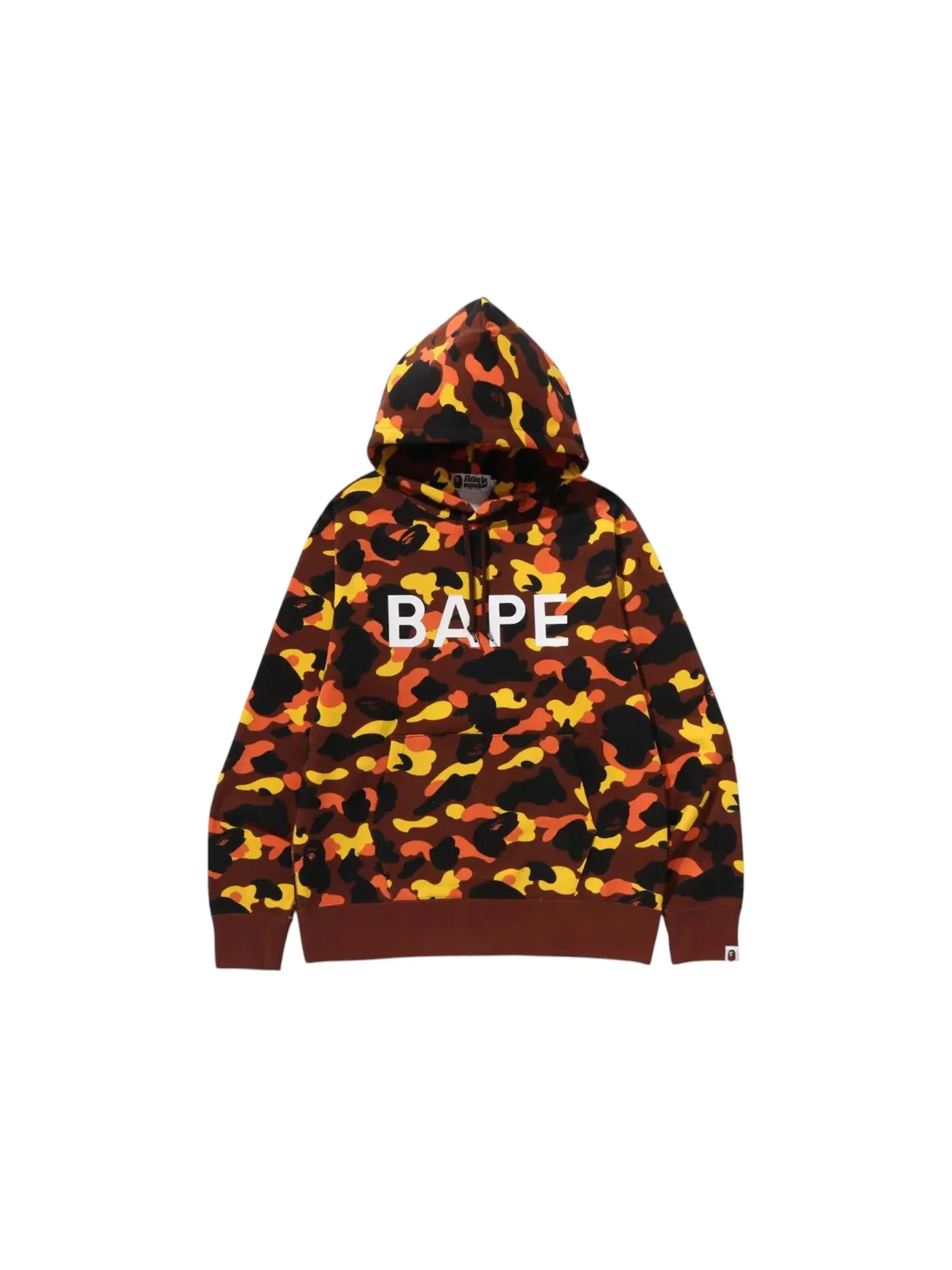 Мужской худи с принтом BAPE 1st Camo Pullover Hoodie BAPE — изображение 1 из 1, оранжевый