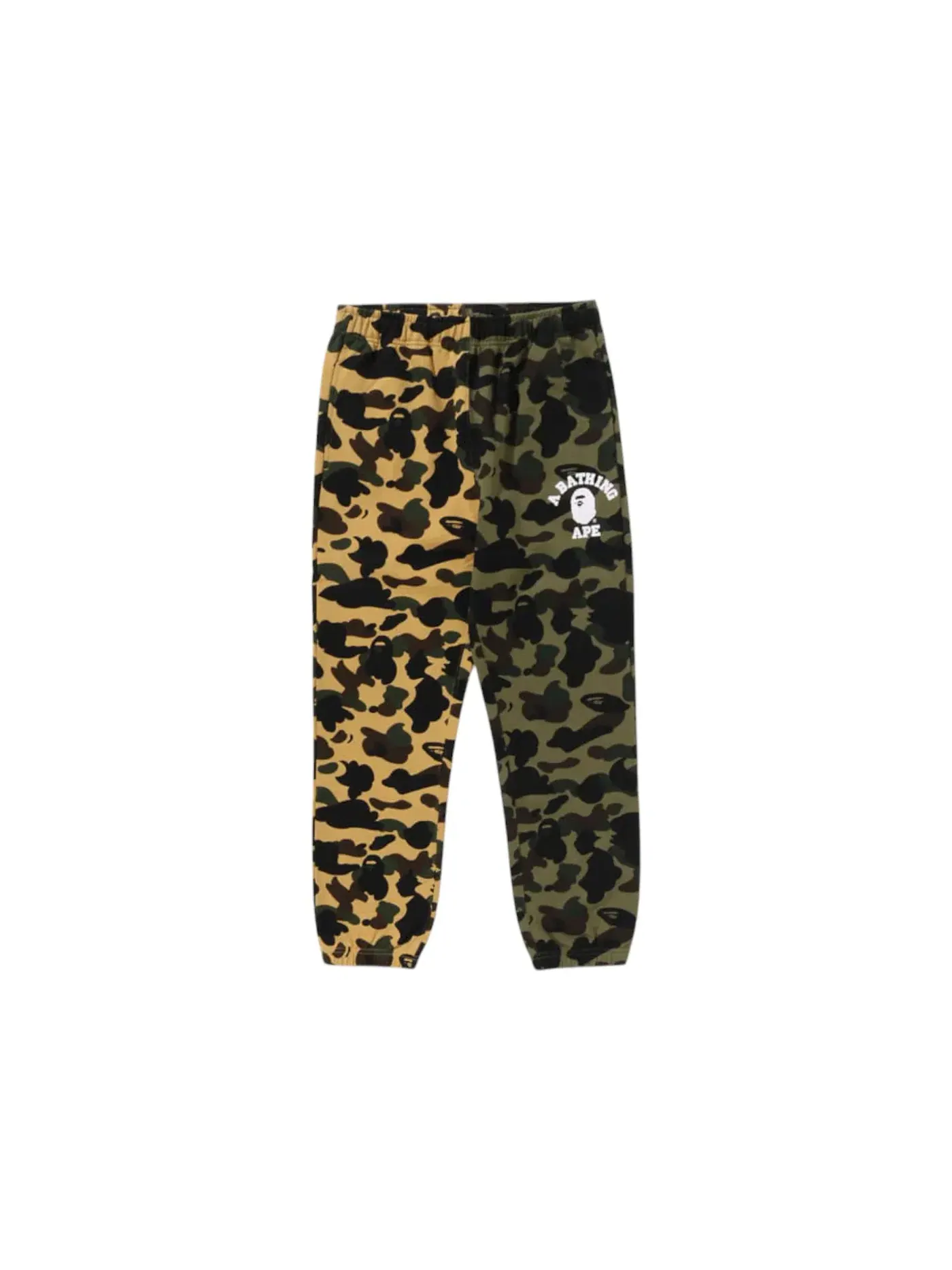 Мужские спортивные штаны с камуфляжным принтом Sweatpant BAPE — изображение 1 из 2, зеленый