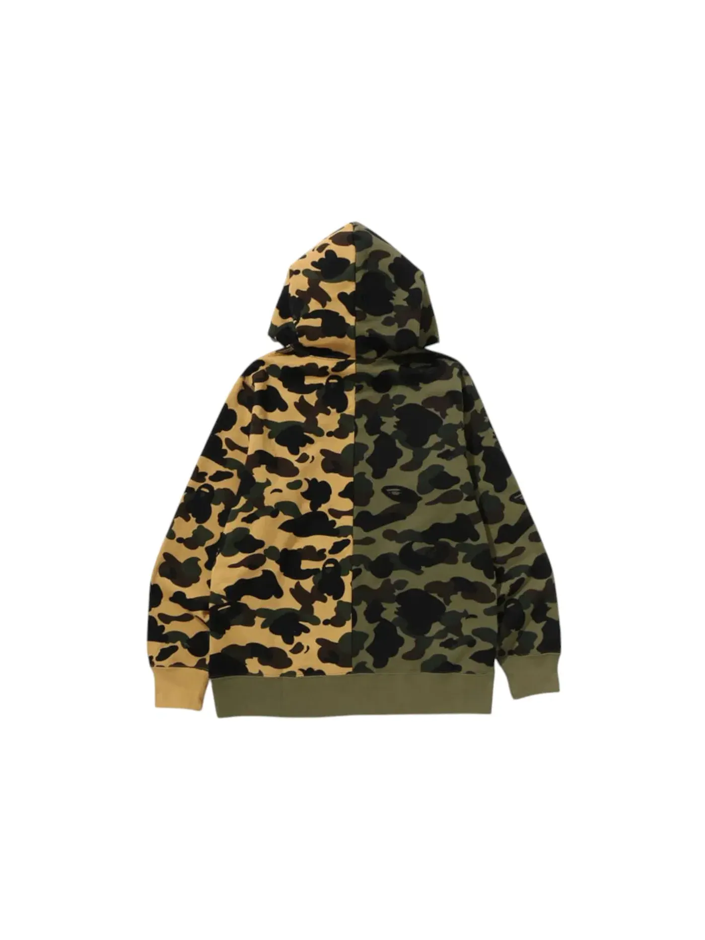 Мужской пуловер-худи с камуфляжным принтом BAPE — изображение 2 из 2, зеленый