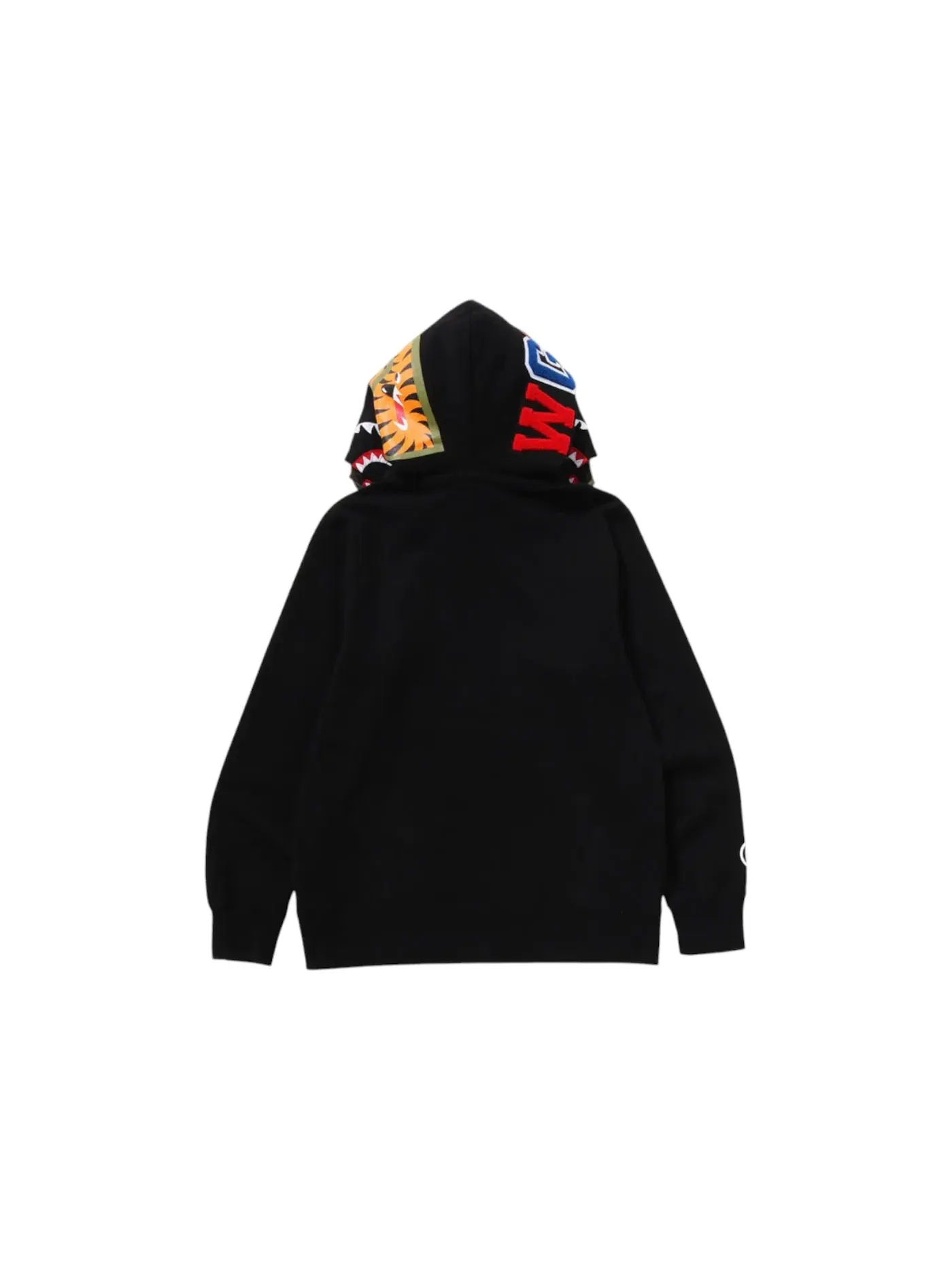Мужская худи с капюшоном с принтом BAPE 1st Camo Shark Full Zip Double Hoodie BAPE — изображение 3 из 3, черный