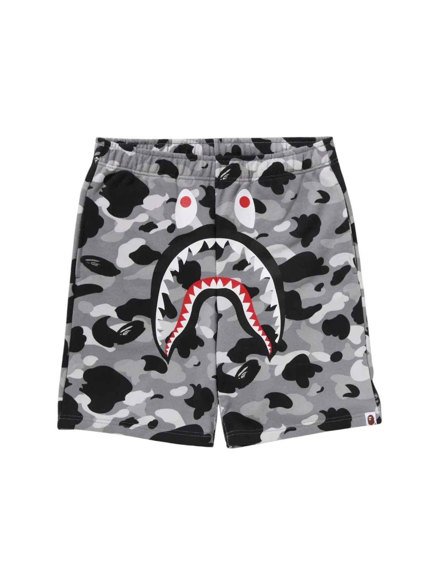 Мужские шорты свободного кроя с камуфляжным принтом BAPE — изображение 1 из 1, серый