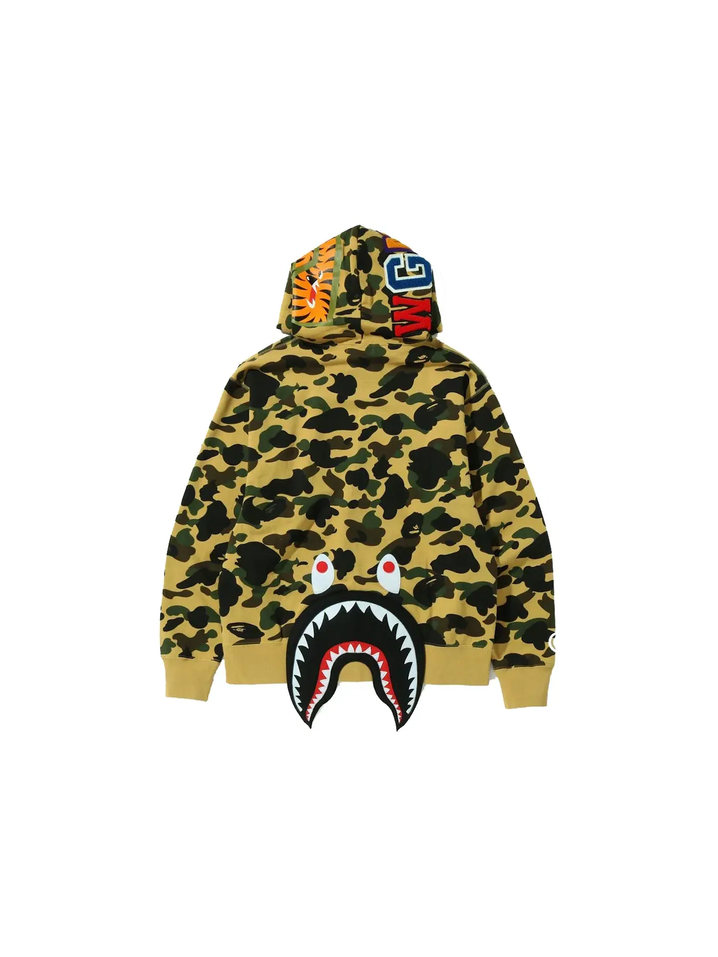 Мужской худи свободного кроя с камуфляжным принтом BAPE 1st Camo Shark Relaxed Fit Pullover Hoodie — изображение 2 из 2