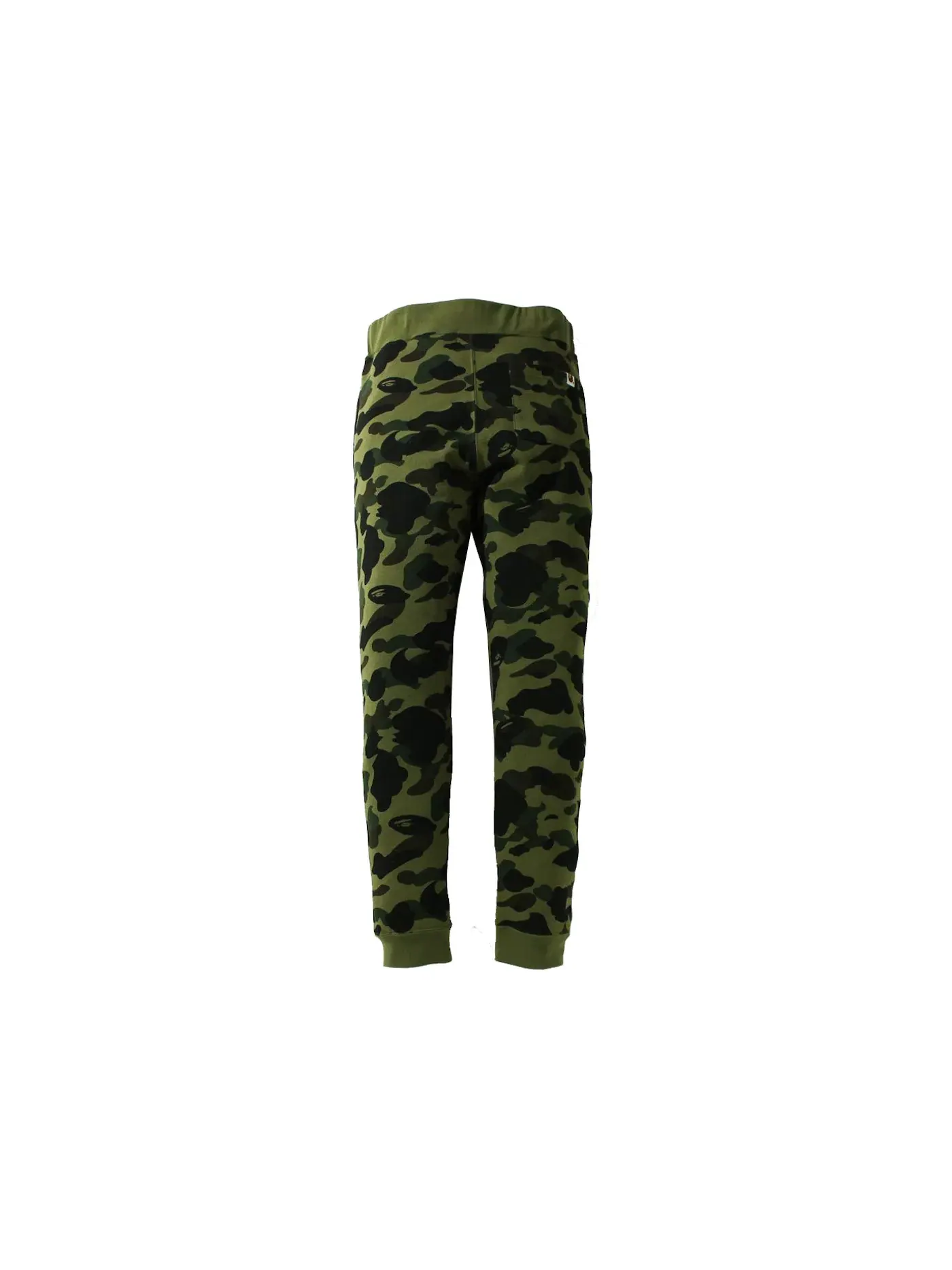 Мужские спортивные штаны с принтом Shark Slim Fit BAPE — изображение 2 из 2, зеленый