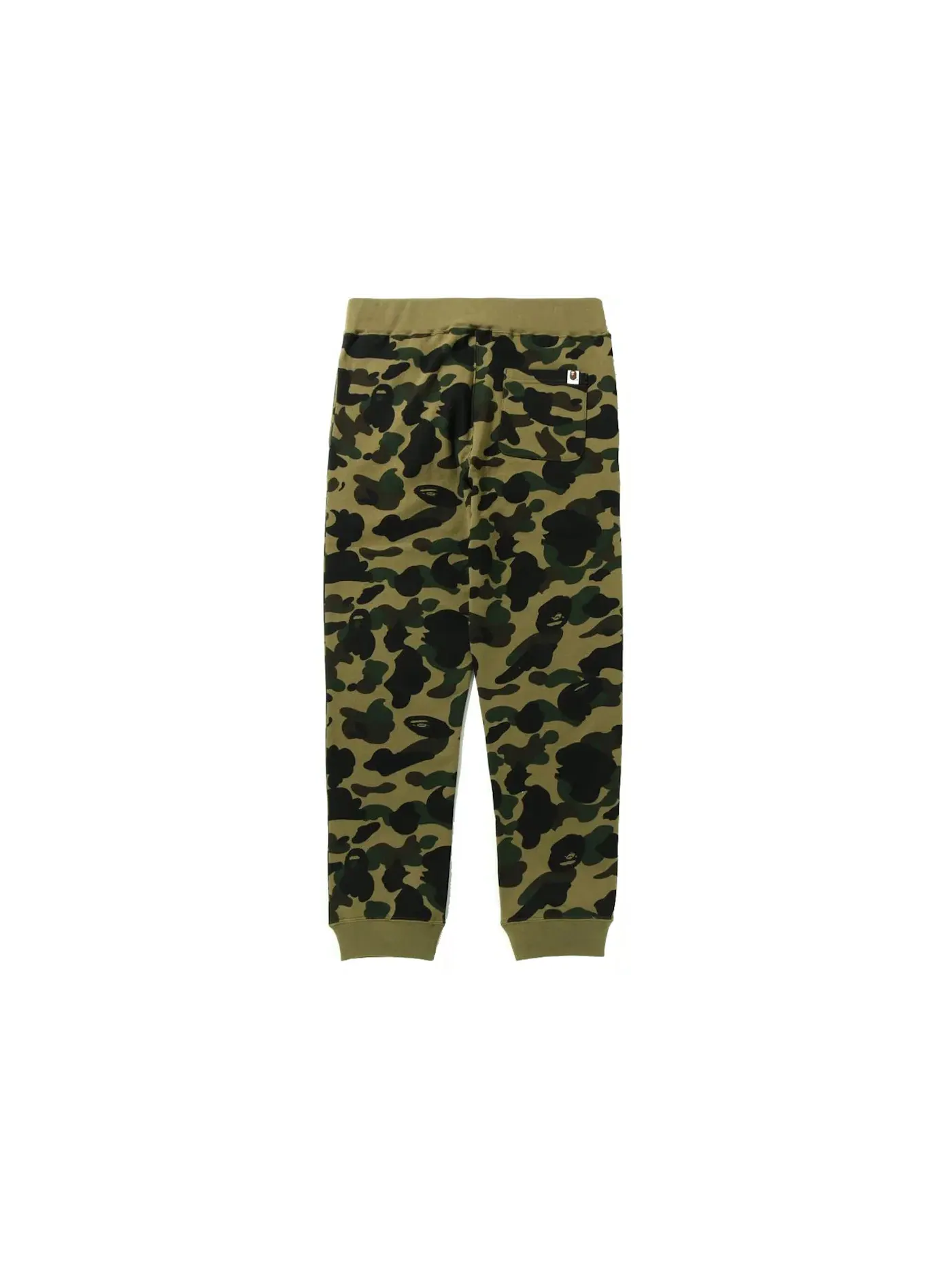 Мужские спортивные штаны с принтом BAPE 1st Camo Shark Slim Sweat Pants (SS22) BAPE — изображение 2 из 2, зеленый