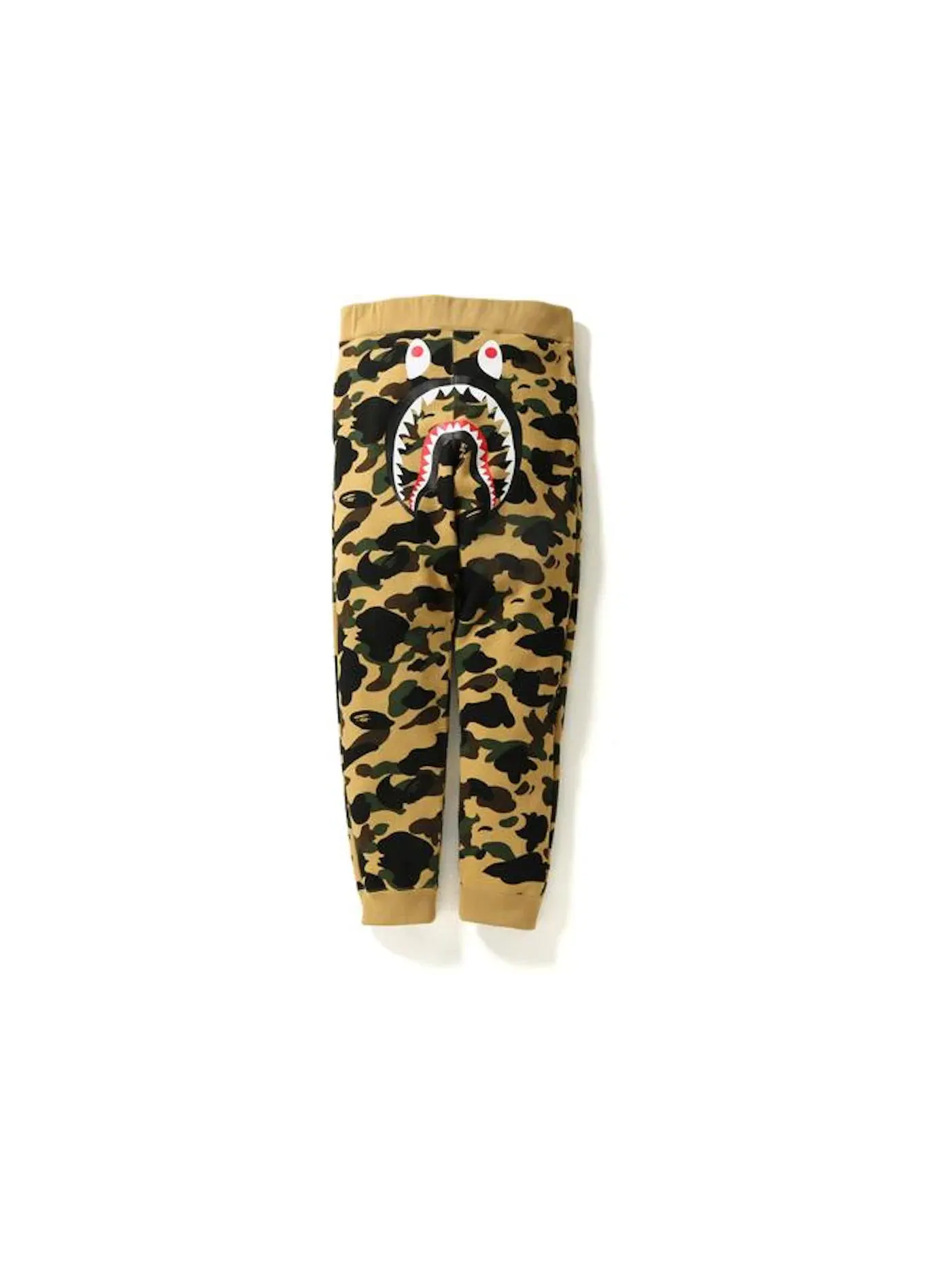 Мужские спортивные штаны с камуфляжным принтом BAPE Pants — изображение 1 из 2, желтый