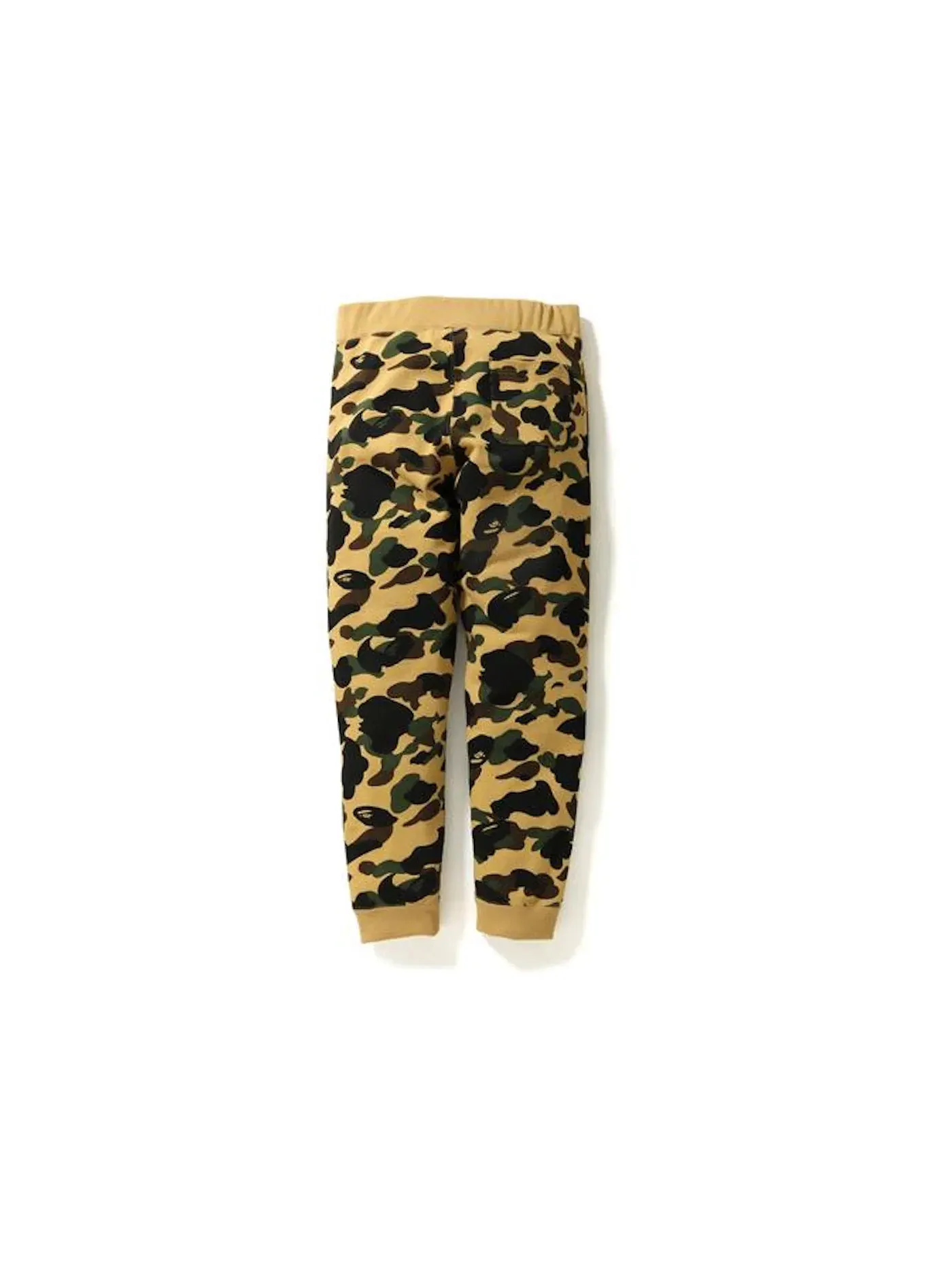 Мужские спортивные штаны с камуфляжным принтом BAPE Pants — изображение 2 из 2, желтый