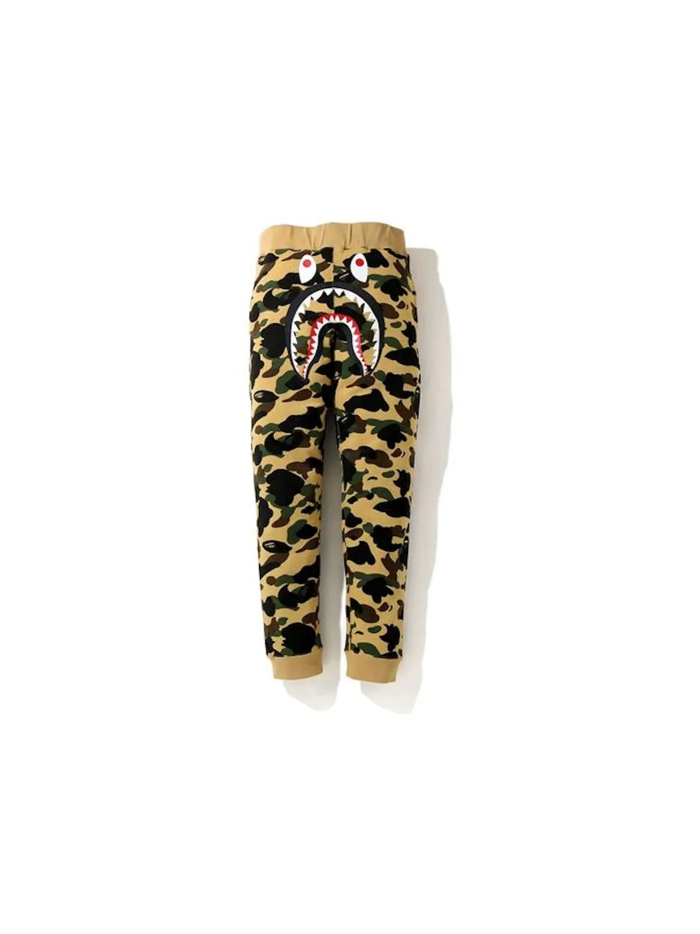 Мужские спортивные штаны с камуфляжным принтом BAPE — изображение 1 из 2, желтый/черный