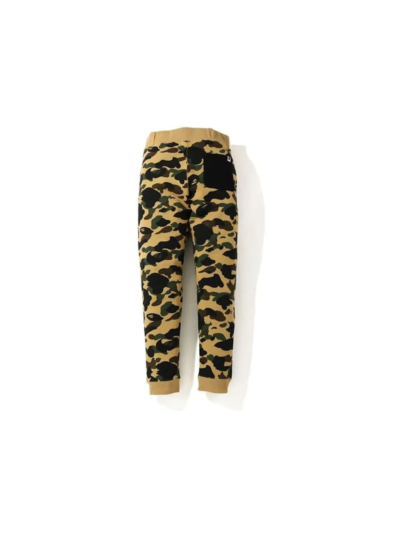 Мужские спортивные штаны с камуфляжным принтом BAPE — изображение 2 из 2, желтый/черный