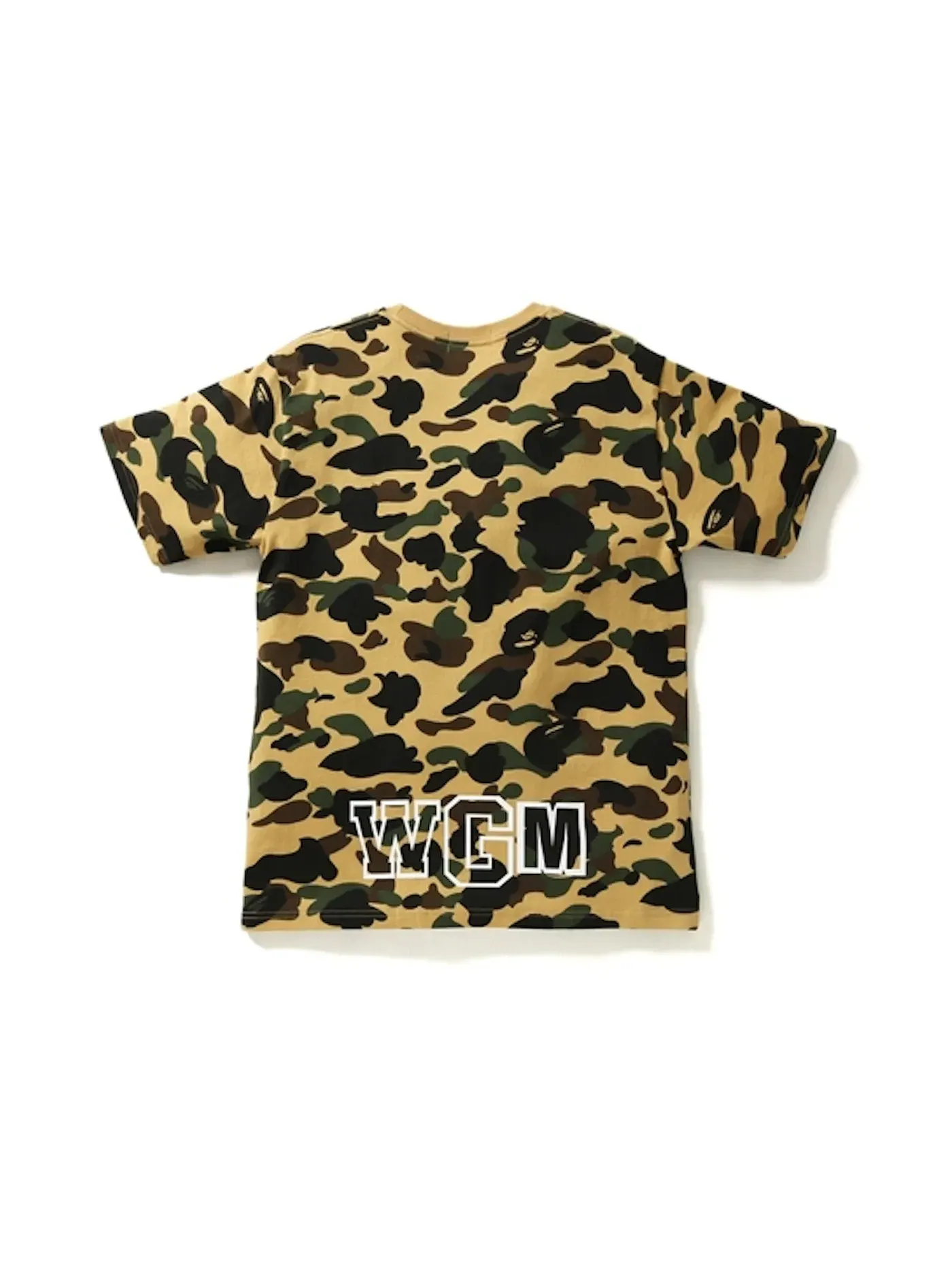 Мужская футболка с принтом BAPE 1st Camo Shark Tee — изображение 2 из 3, желтый