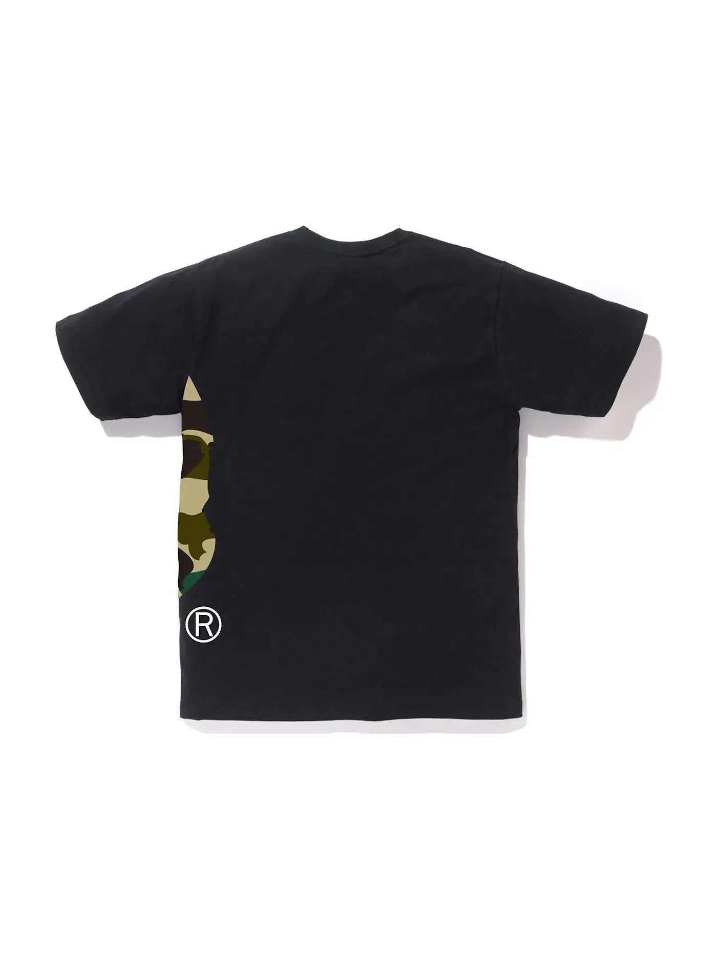 Мужская футболка с принтом BAPE 1st Camo Side Big Ape Head Tee BAPE — изображение 2 из 2, черный/желтый
