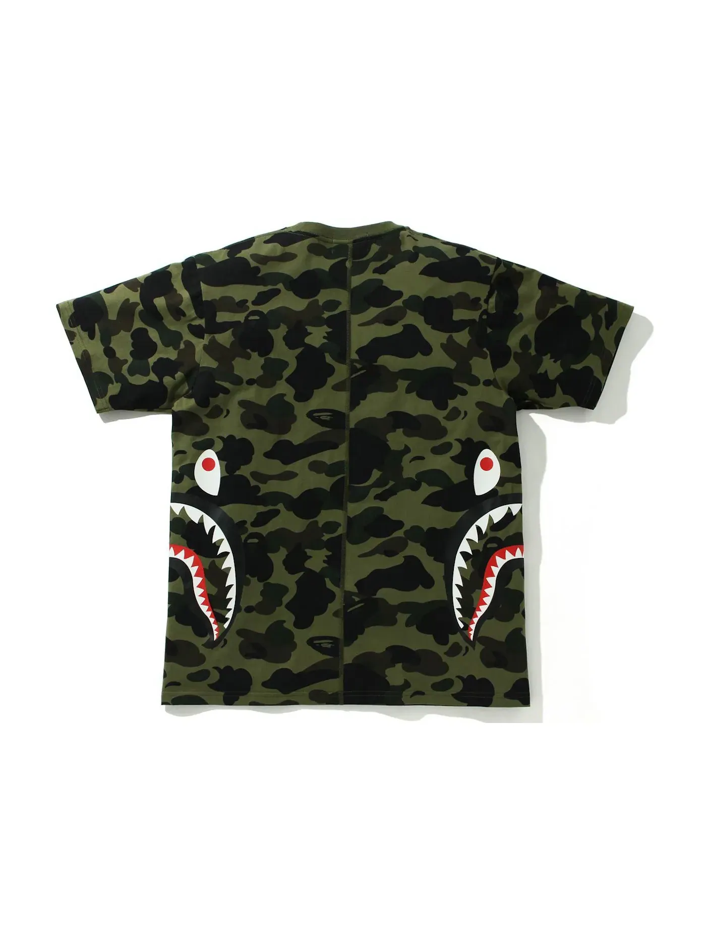 Мужская футболка с камуфляжным принтом BAPE Tee — изображение 2 из 2, зеленый