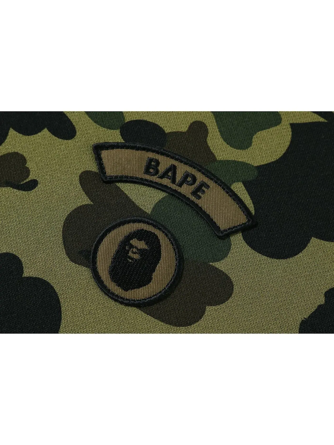 Мужской пуловер-худи с принтом BAPE 1st Camo Sleeve Pocket Pullover — изображение 2 из 3, зеленый