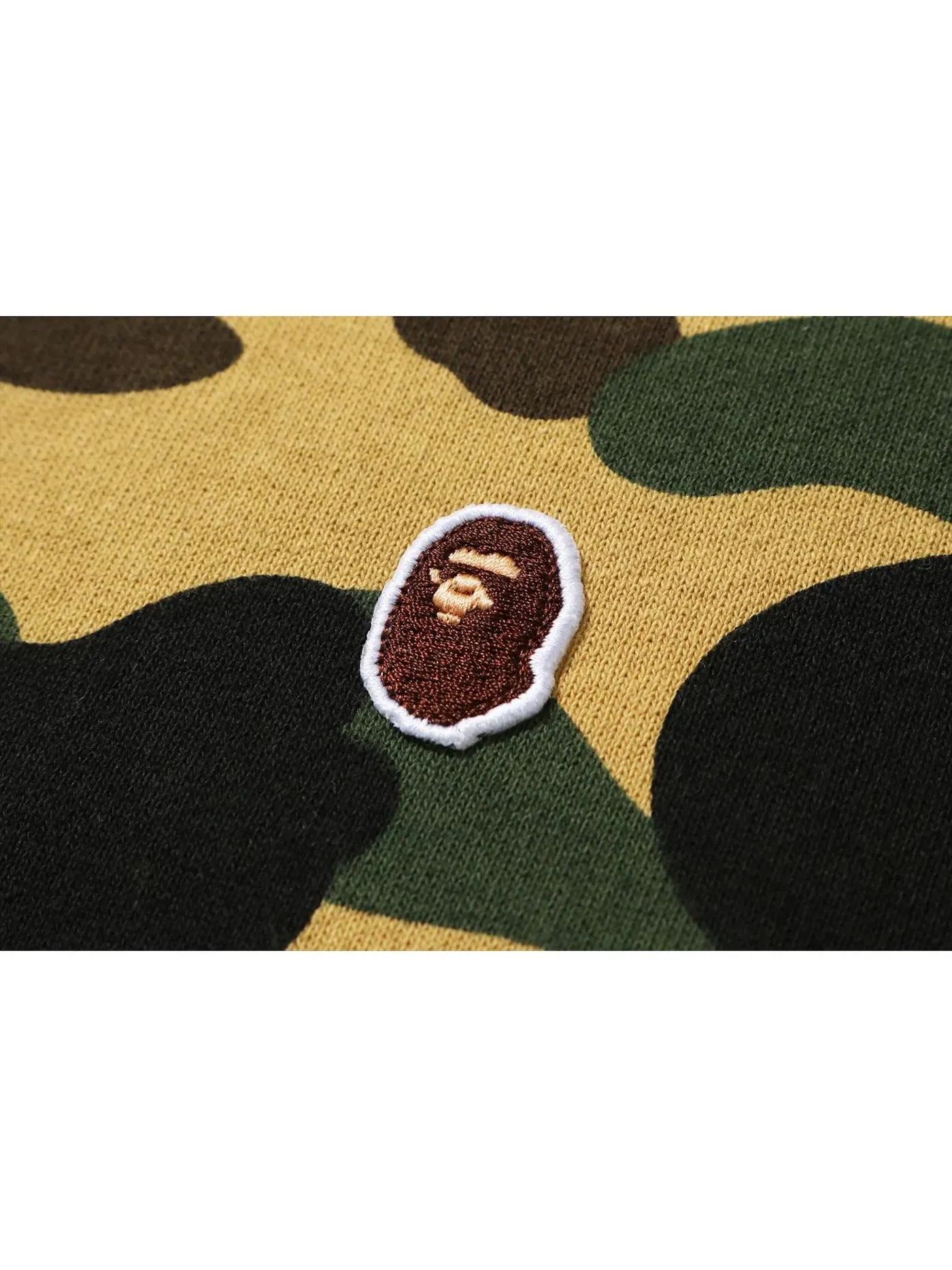 Мужской свитшот с принтом Camo BAPE — изображение 2 из 2, желтый
