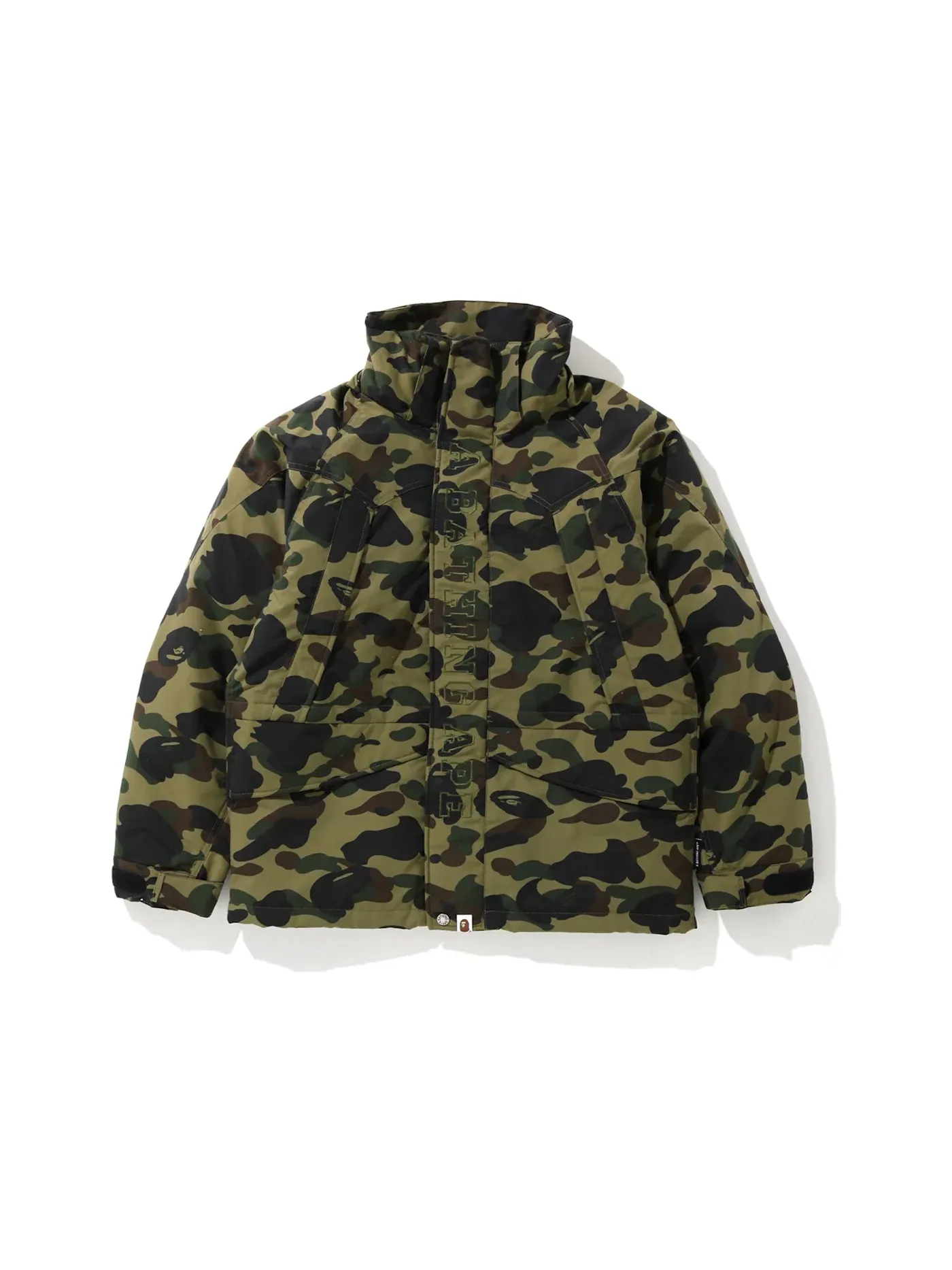 Мужская куртка с камуфляжным принтом BAPE — изображение 2 из 3, зеленый