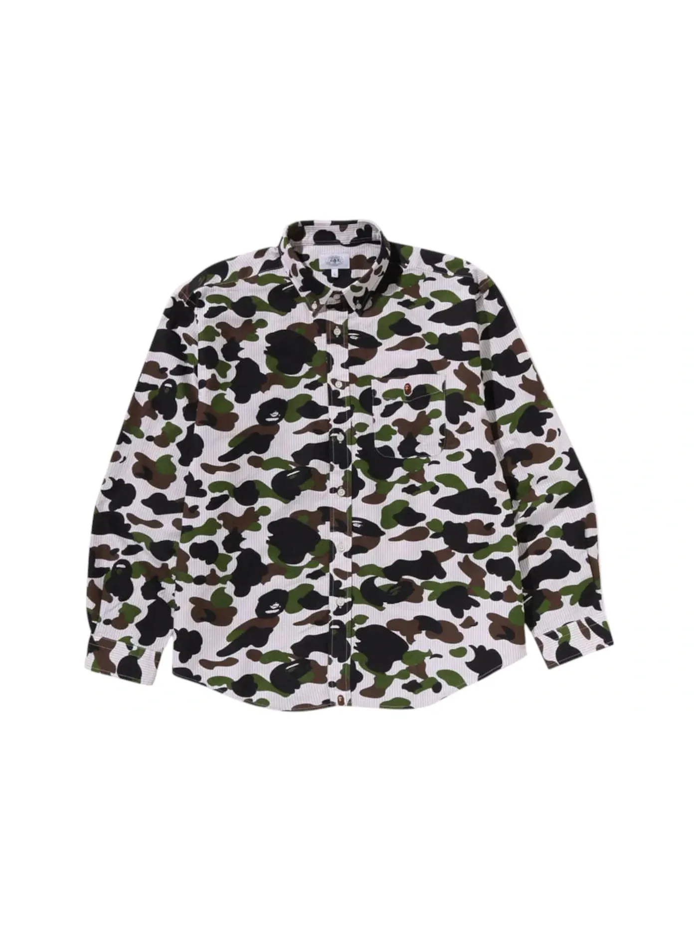 Мужская футболка с длинным рукавом с камуфляжным принтом BAPE — изображение 1 из 2, мульти