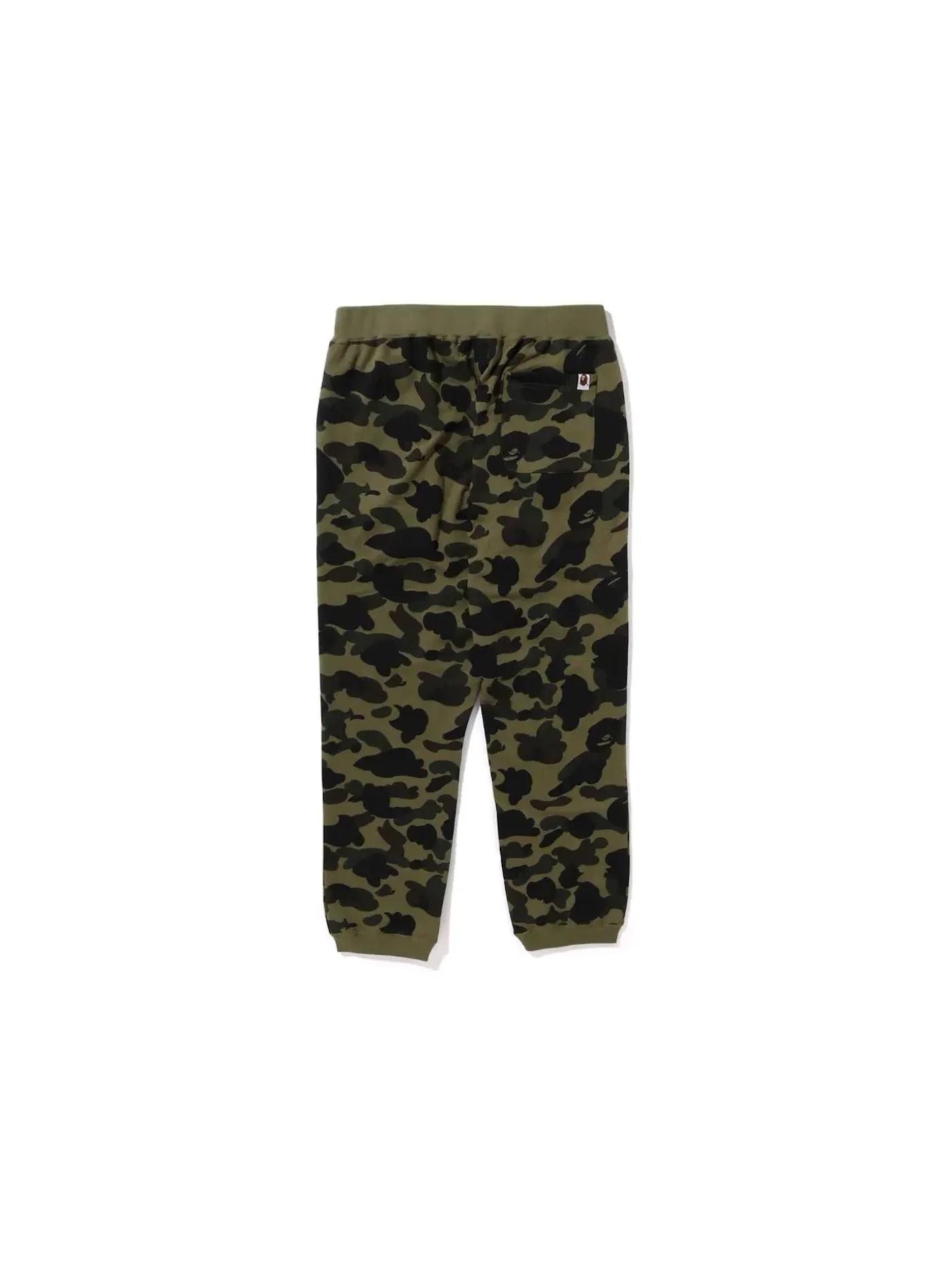 Мужские спортивные штаны с камуфляжным принтом BAPE — изображение 2 из 2, зеленый