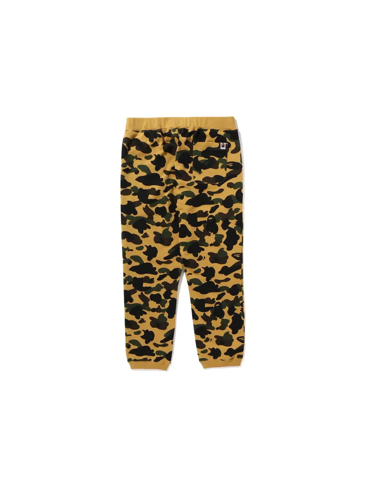 Мужские спортивные штаны с камуфляжным принтом BAPE — изображение 2 из 2, желтый