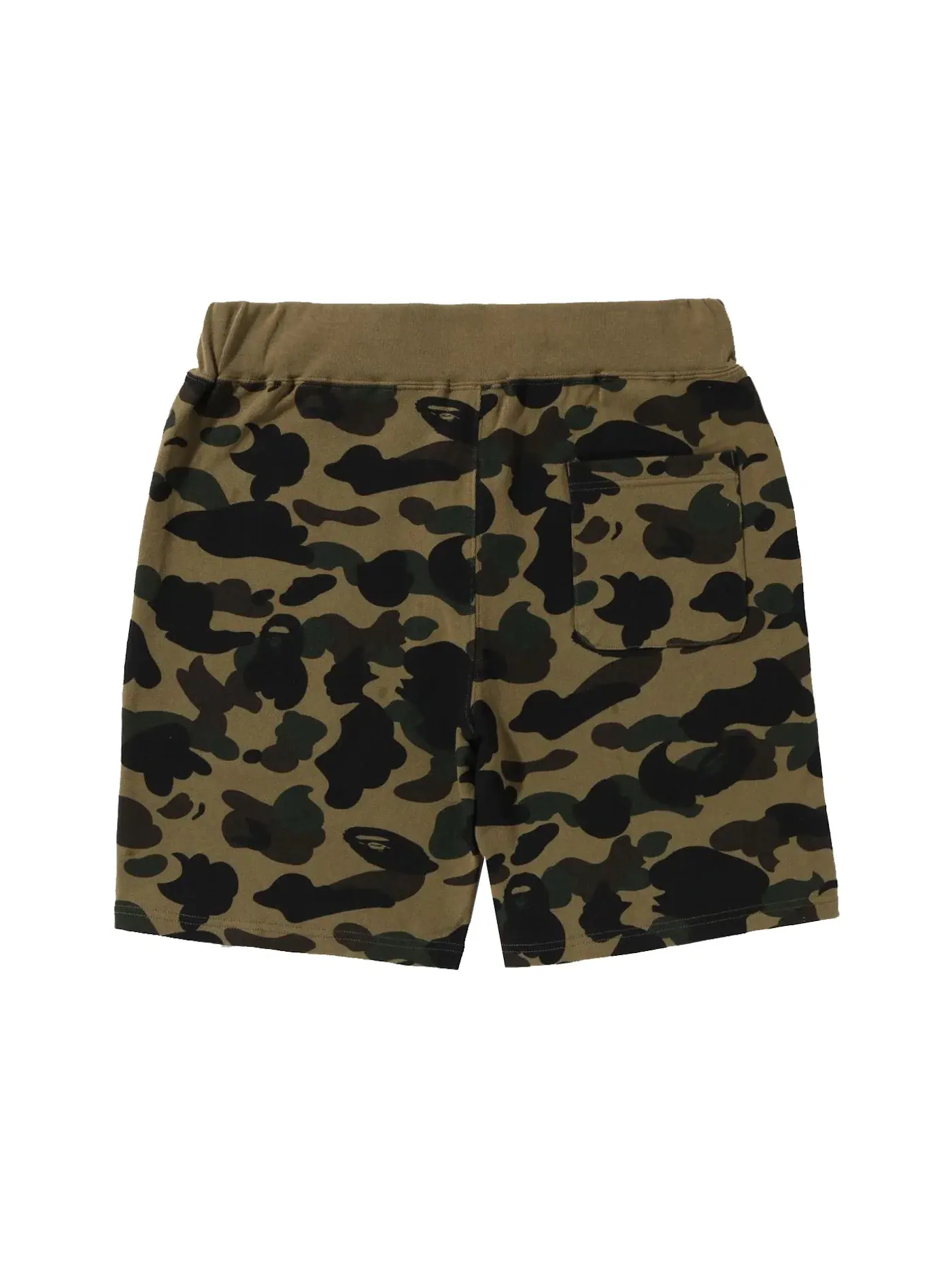 Мужские шорты с камуфляжным принтом BAPE 1st Camo Sweat Shorts — изображение 2 из 3, зеленый