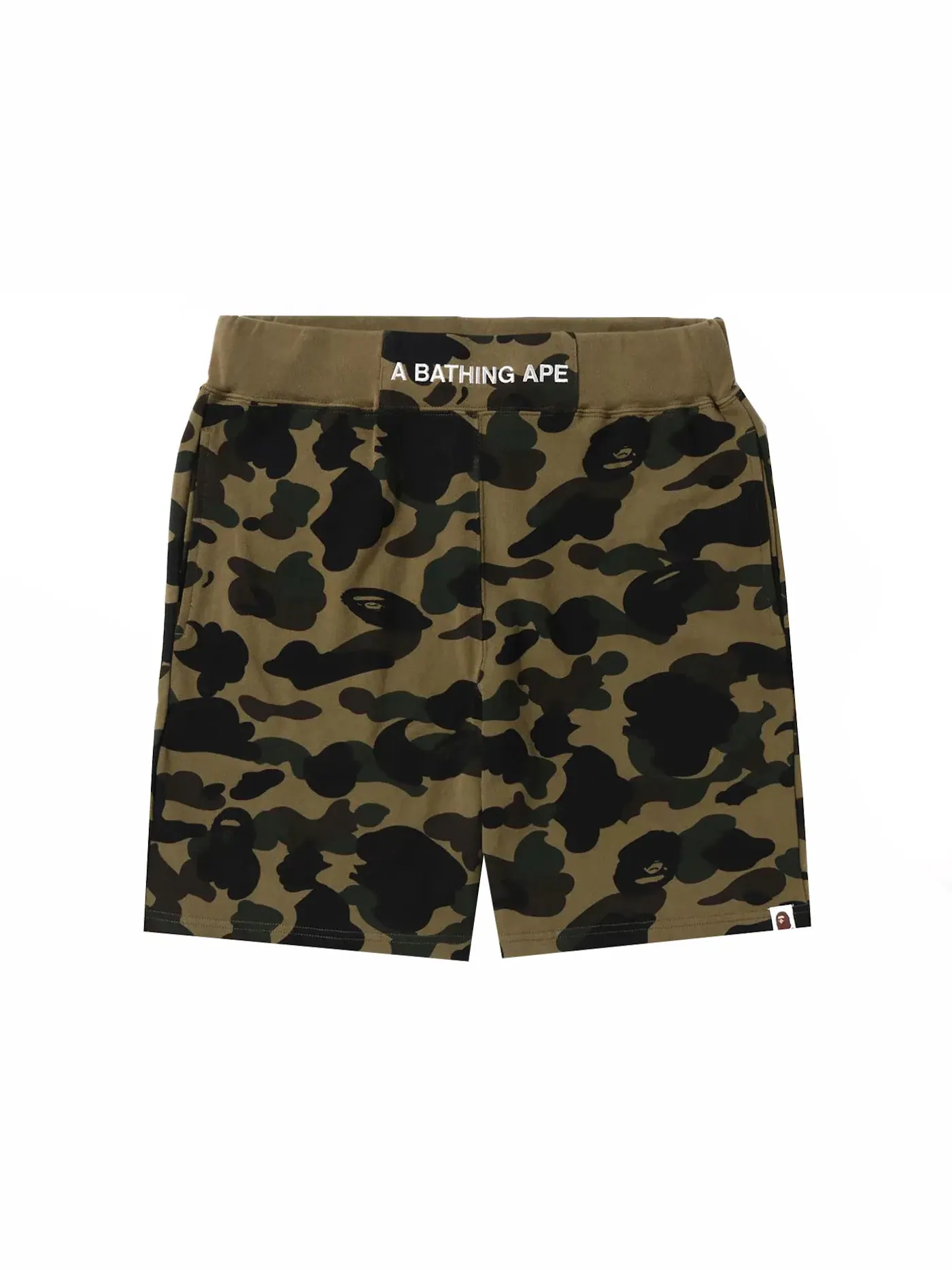 Мужские шорты с камуфляжным принтом BAPE Shorts (SS23) — изображение 1 из 2, зеленый