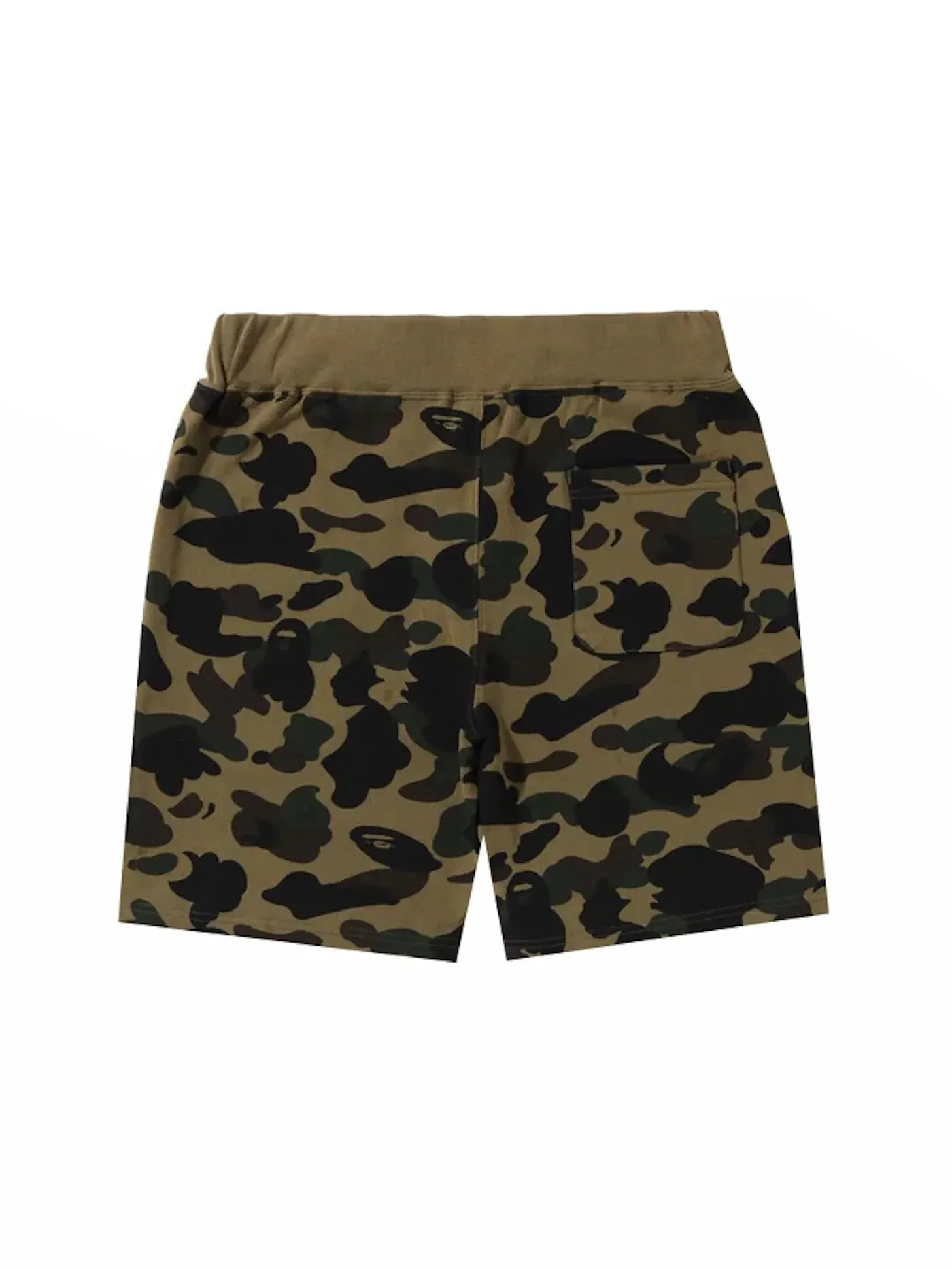 Мужские шорты с камуфляжным принтом BAPE Shorts (SS23) — изображение 2 из 2, зеленый
