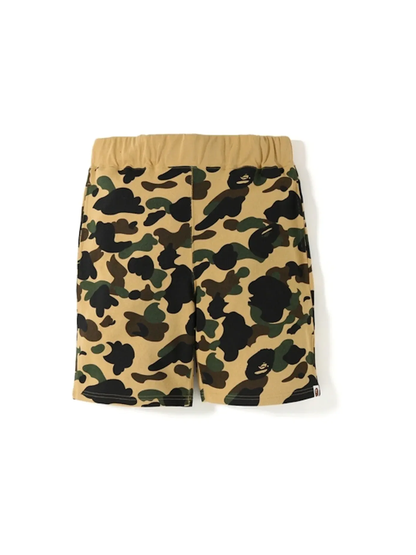 Мужские шорты с камуфляжным принтом BAPE — изображение 1 из 2, желтый