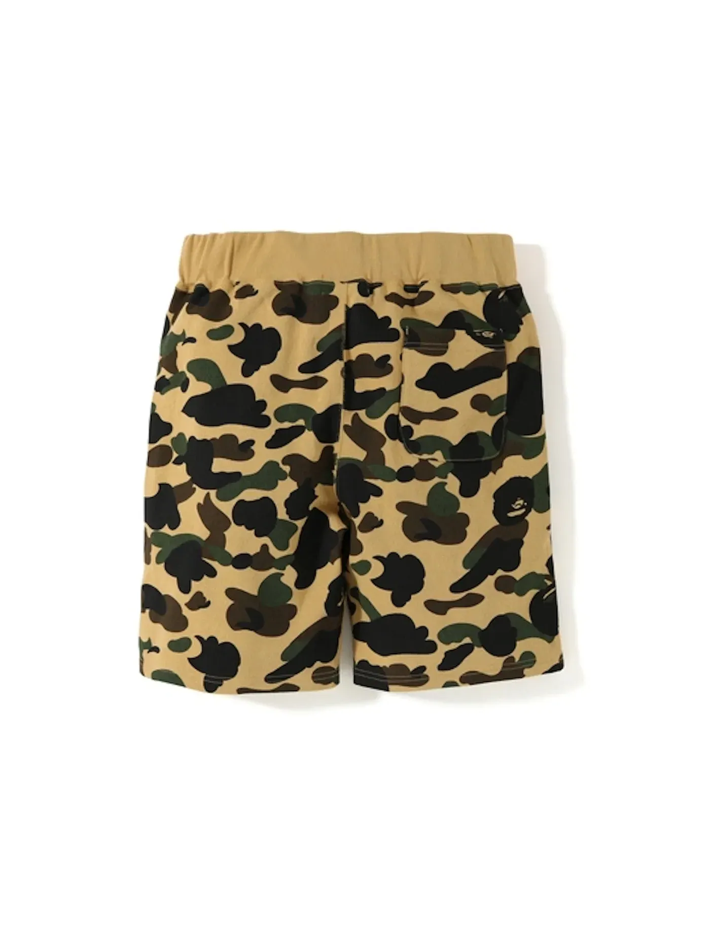 Мужские шорты с камуфляжным принтом BAPE — изображение 2 из 2, желтый