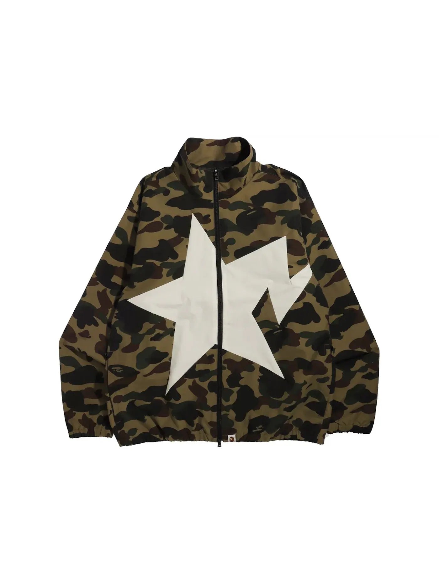 Мужская куртка с камуфляжным принтом BAPE — изображение 1 из 2, зеленый