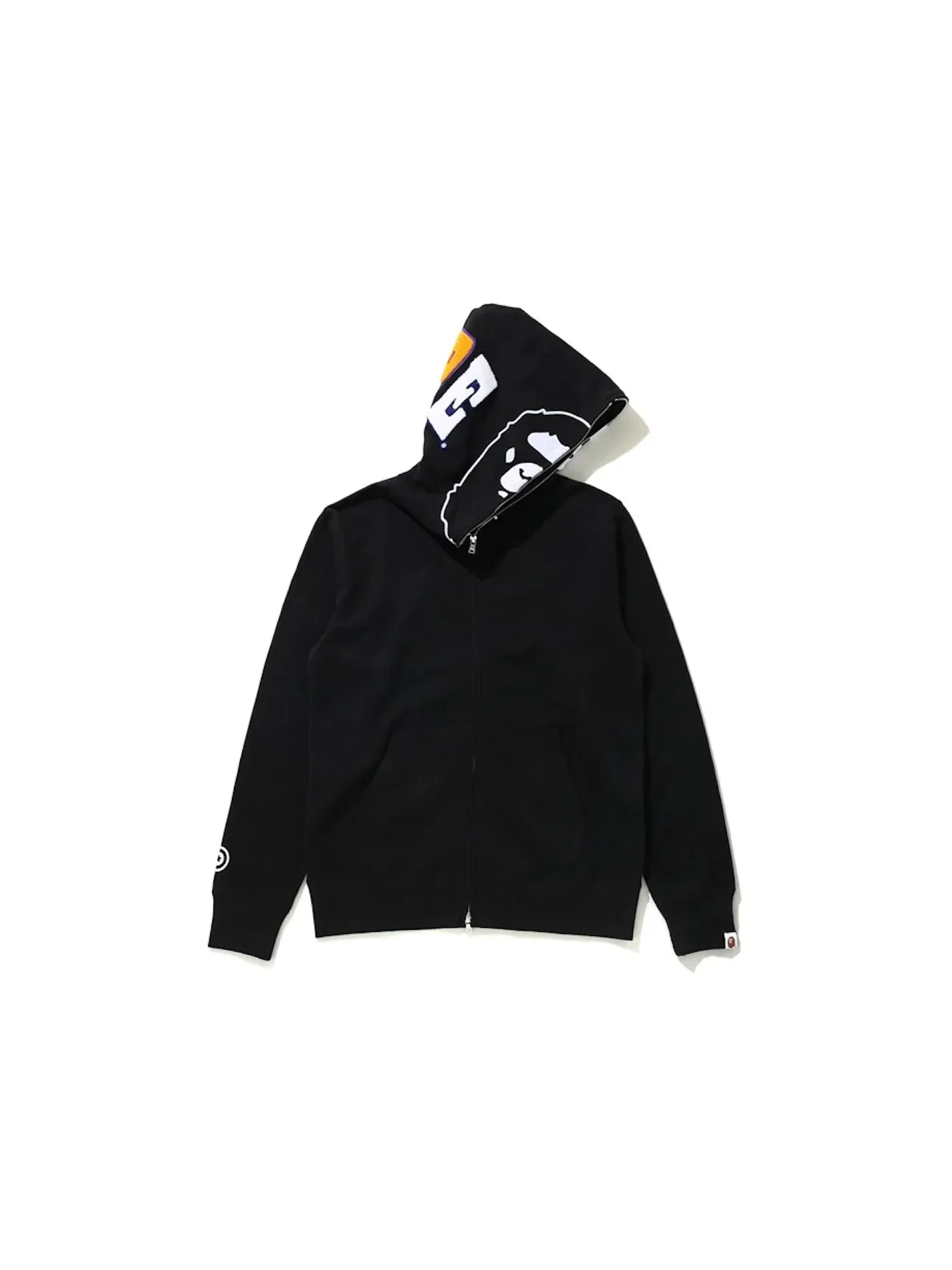 Мужская худи на молнии BAPE 2nd Ape Full Zip Hoodie BAPE — изображение 1 из 1, черный