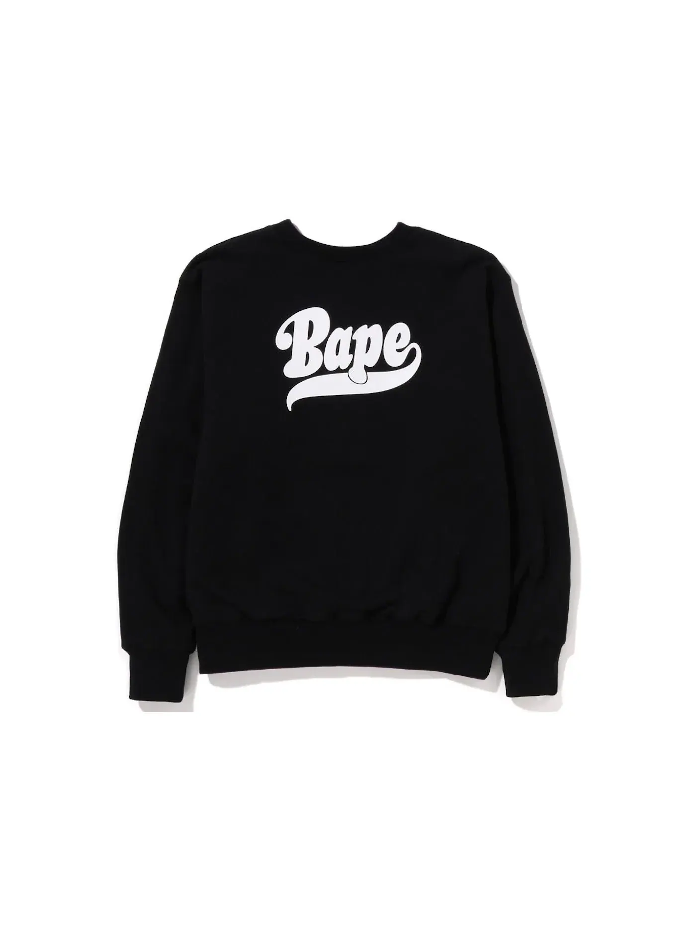 Мужской свитшот свободного кроя с длинным рукавом Crewneck BAPE — изображение 2 из 4, черный фиолетовый