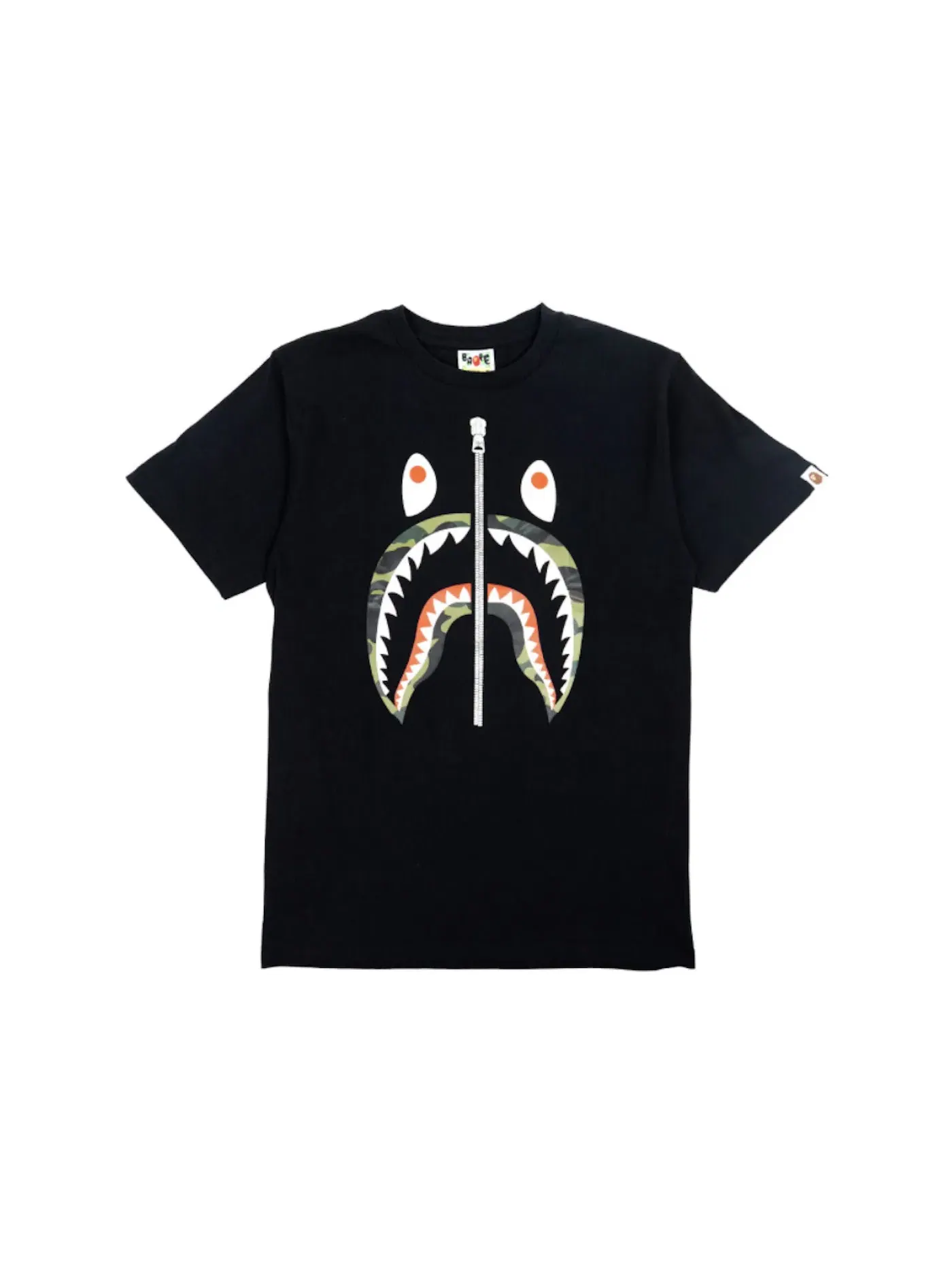 Мужская футболка с камуфляжным принтом Tee BAPE — изображение 1 из 2, черный/зеленый
