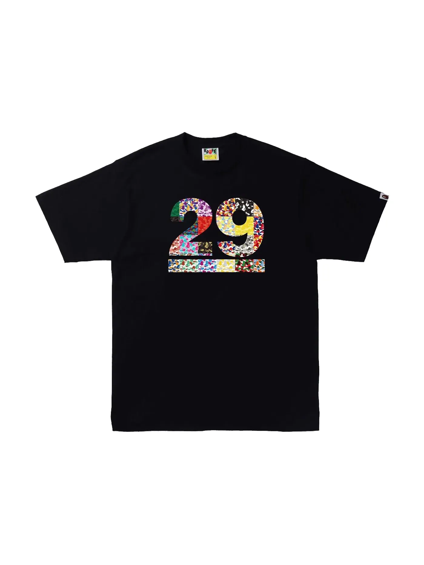 Мужская футболка с принтом BAPE 29th Anniversary Tee BAPE — изображение 1 из 2, черный